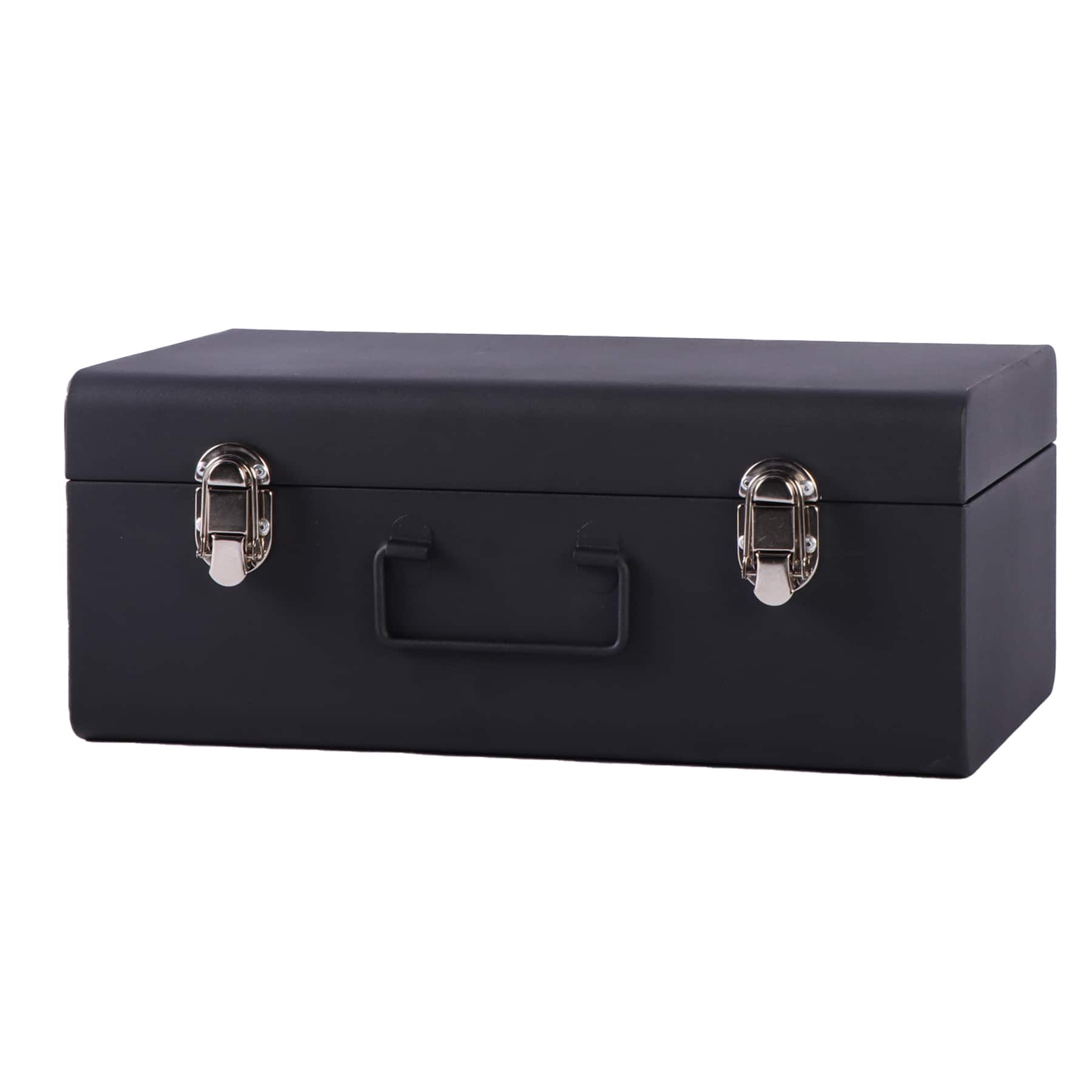 6 Pack: Black Large Metal Storage Box by Artist's Loft™