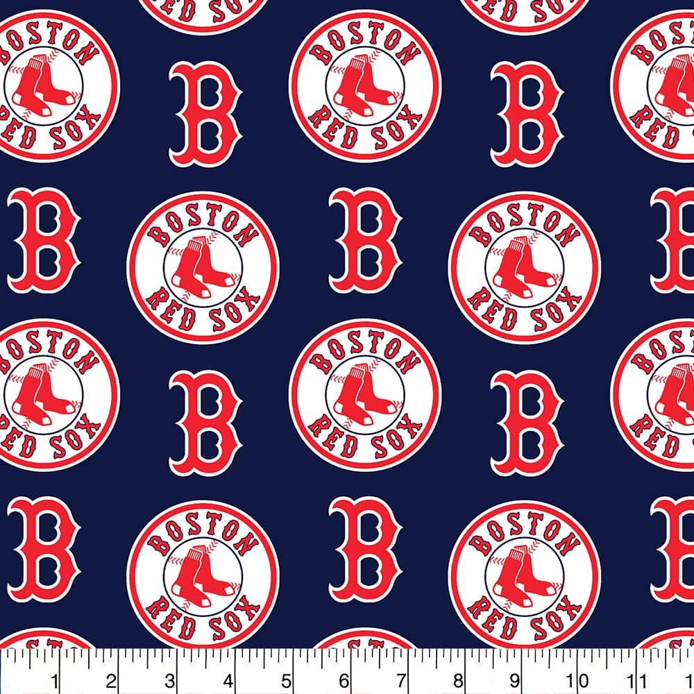 MLB Boston Red Sox Logo Cotton Fabric