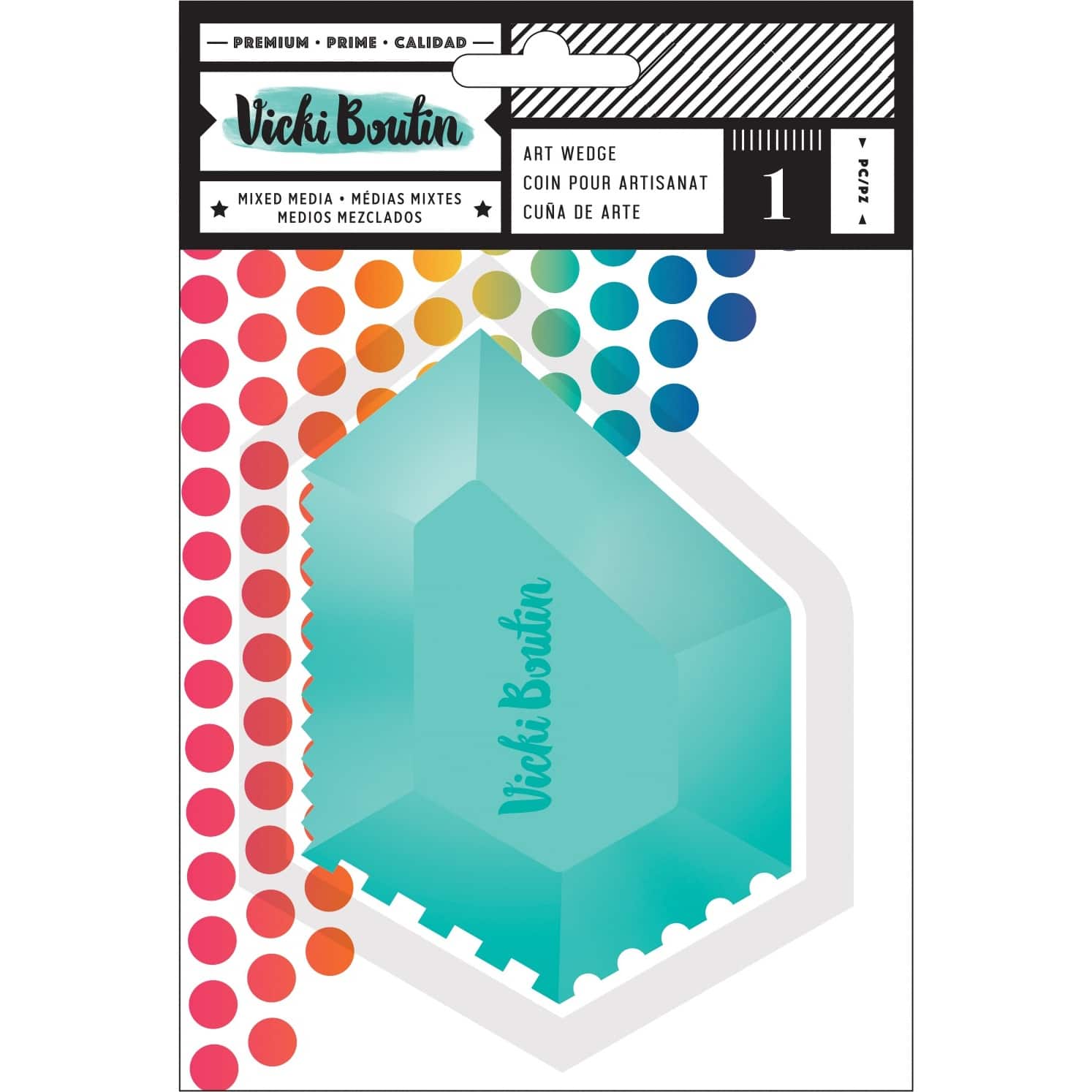 Vicki Boutin Color Kaleidoscope Silicon Art Wedge