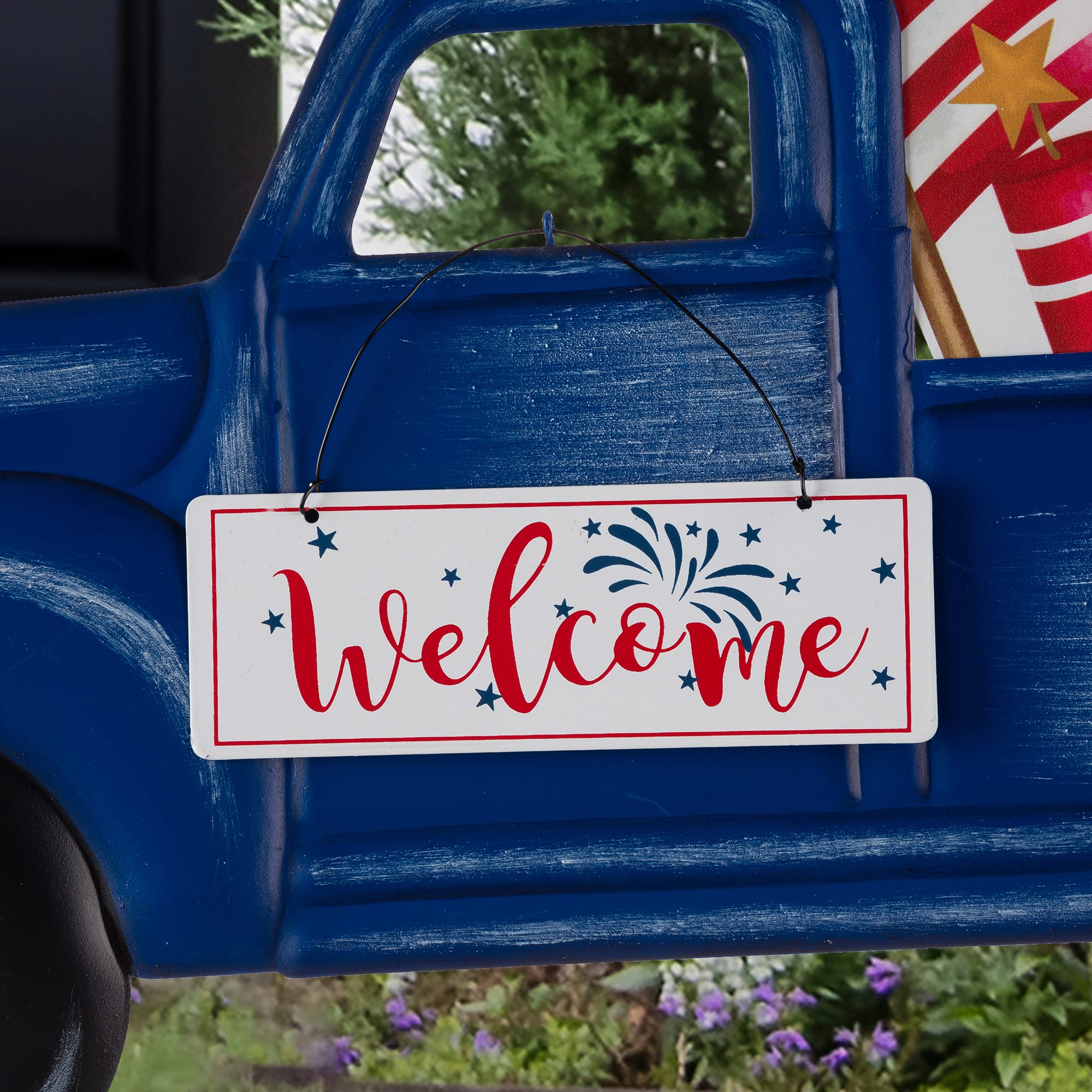 Glitzhome® 24" Metal American Truck Yard Stake