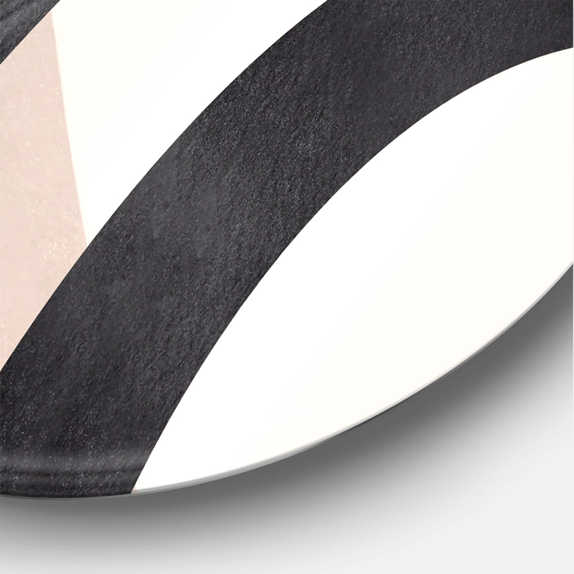 Designart - Abstract Shapes in Terracotta and Ivory Shapes III