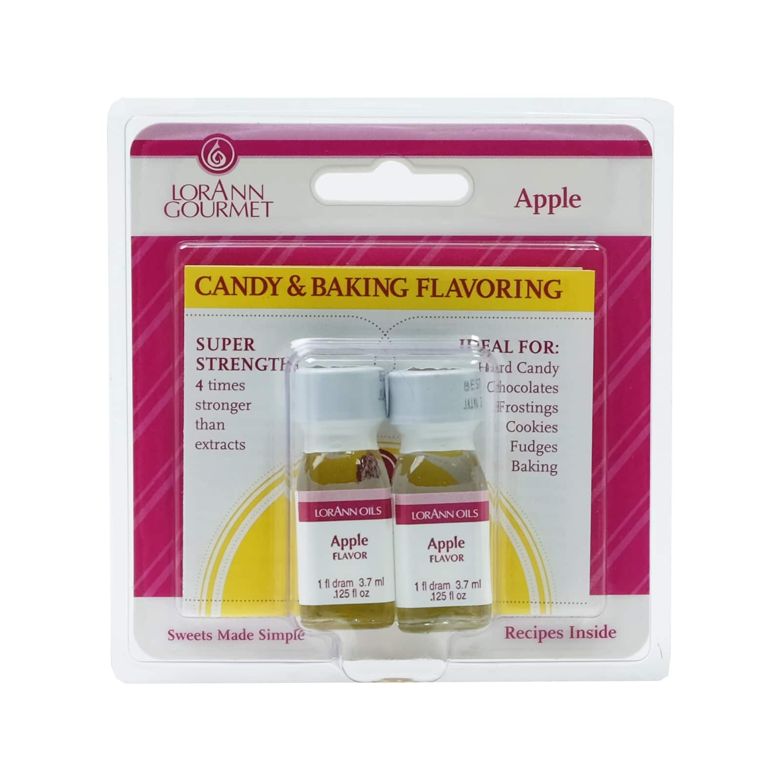 12 Packs: 2 ct. (24 total) LorAnn Oils Apple Flavor