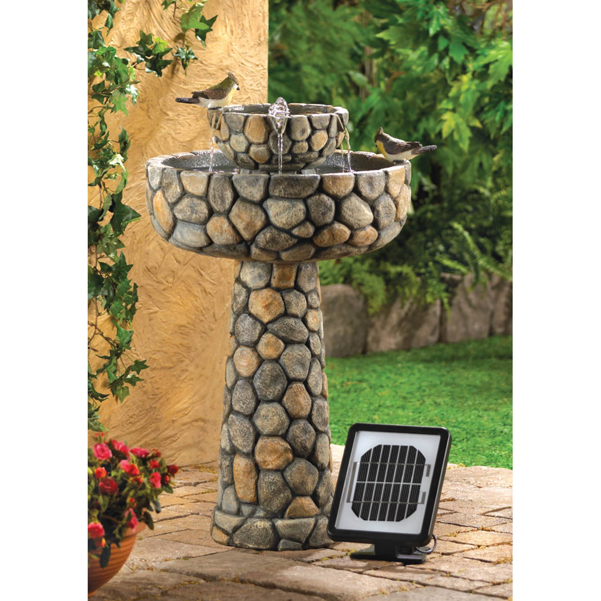 25" Wishing Well Solar Water Fountain