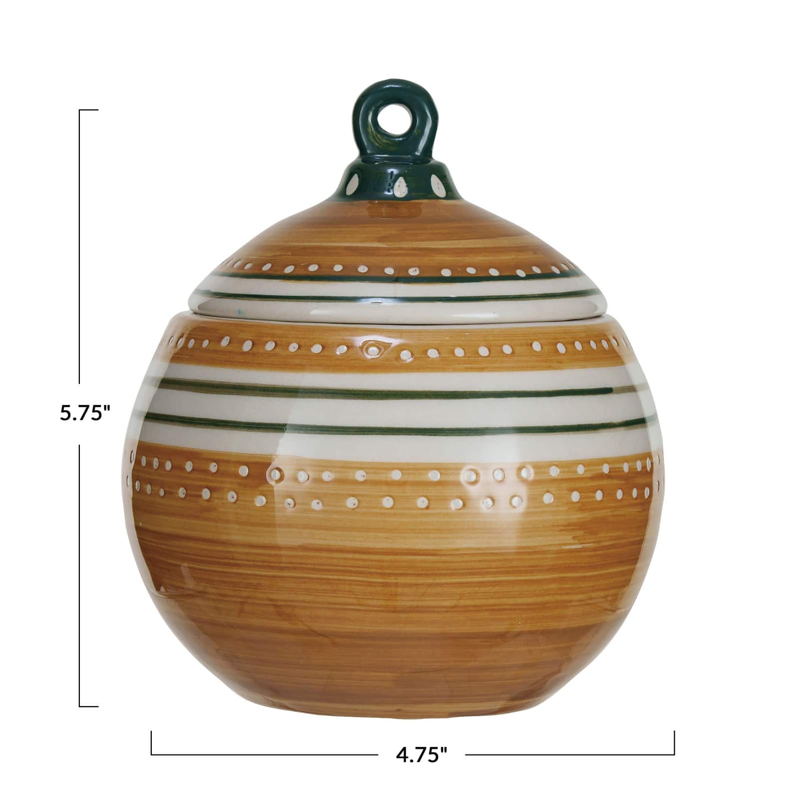 Hello Honey® 5.75" Wax Relief Ornament Stoneware Jar