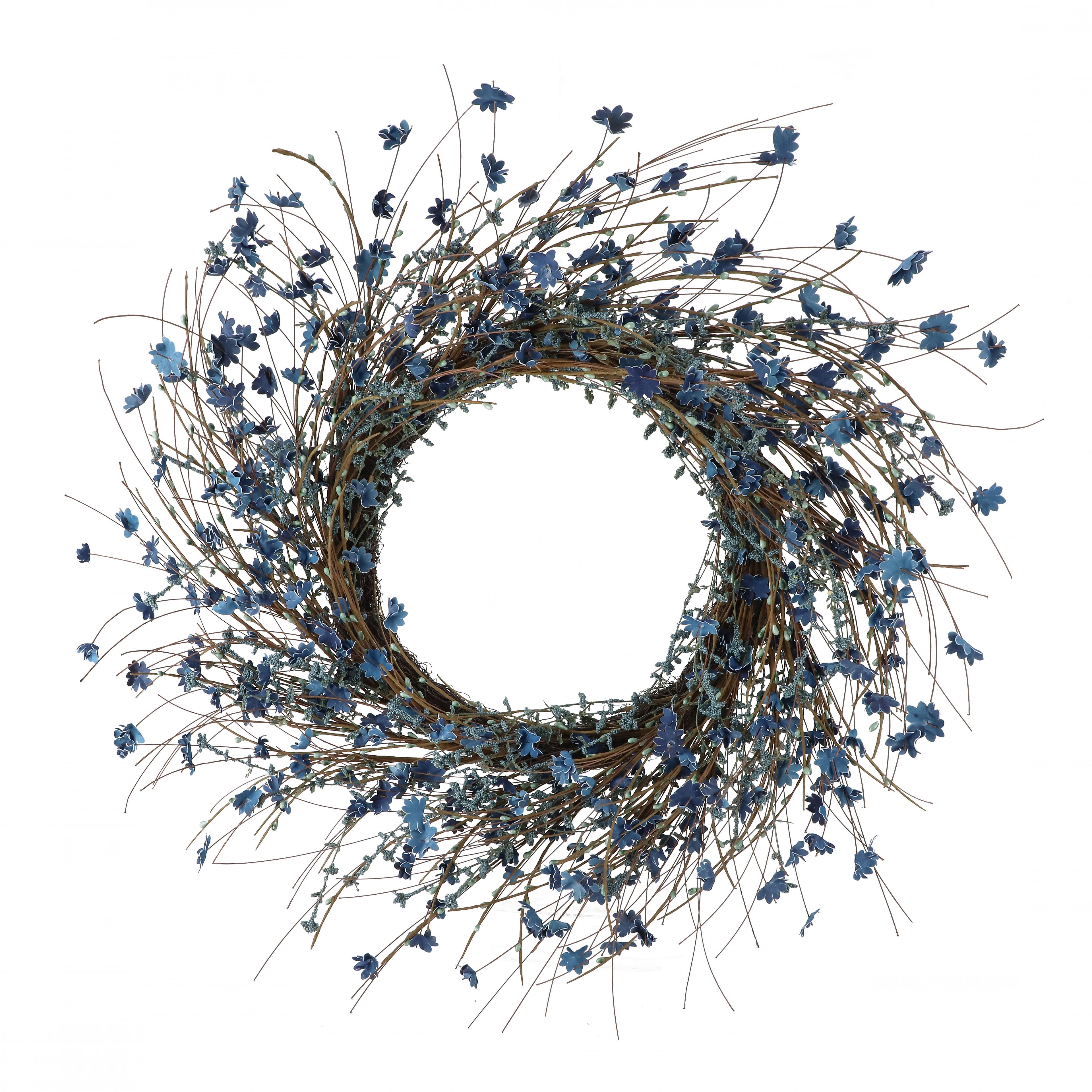 22" Blue Wildflower Wreath by Ashland®