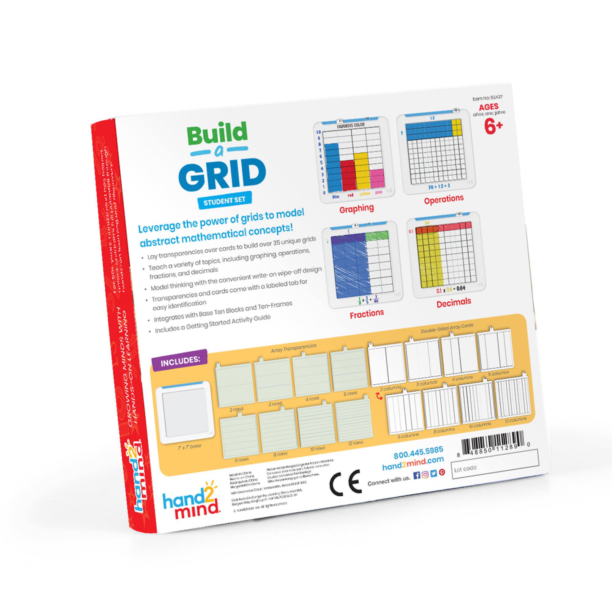 Hand2mind® Build-a-Grid Student Set
