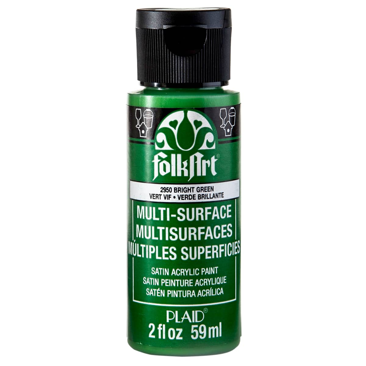 12 Pack: FolkArt® Multi-Surface Satin Acrylic Paint, 2oz.