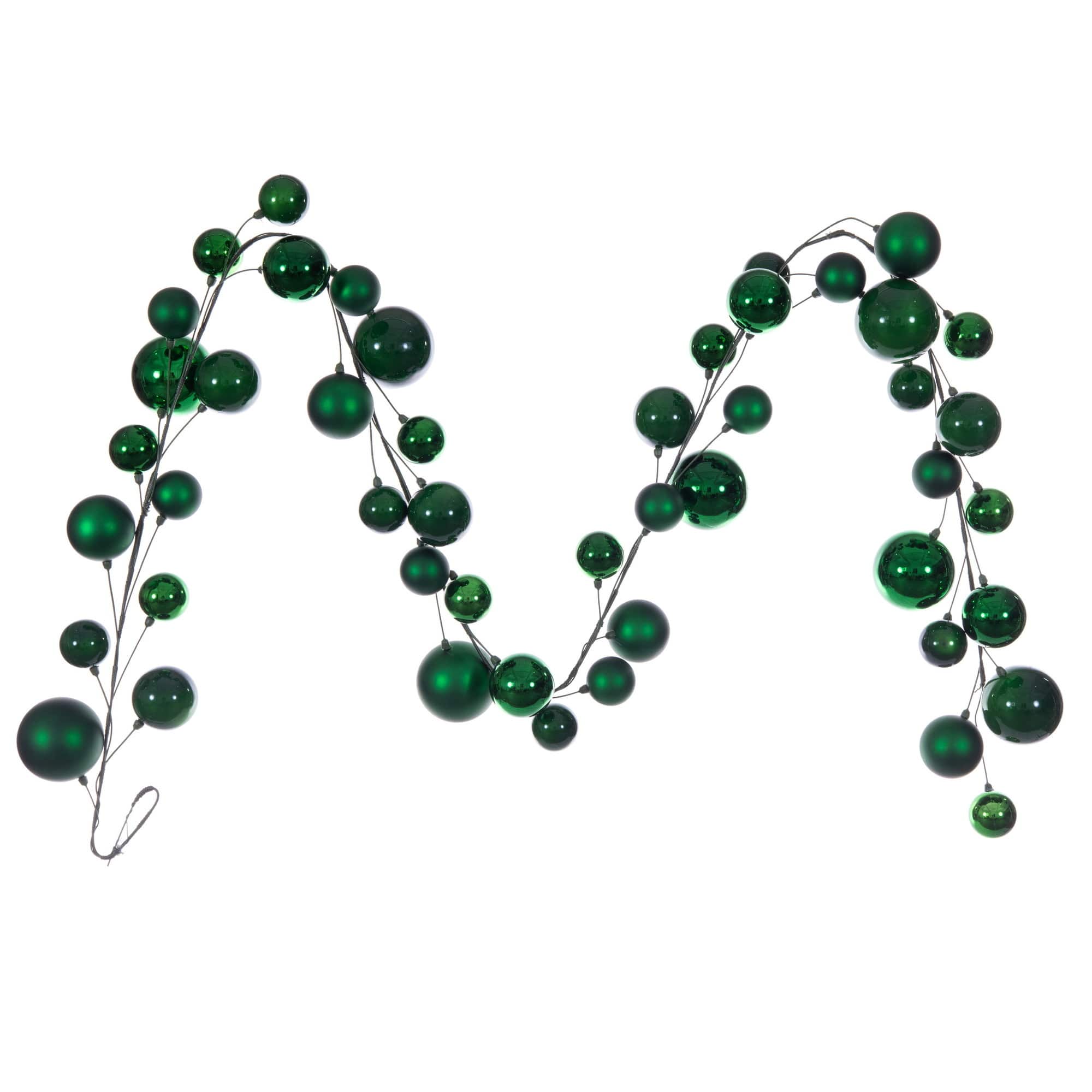 Vickerman 10ft. Shiny Ball Ornaments Branch Garland