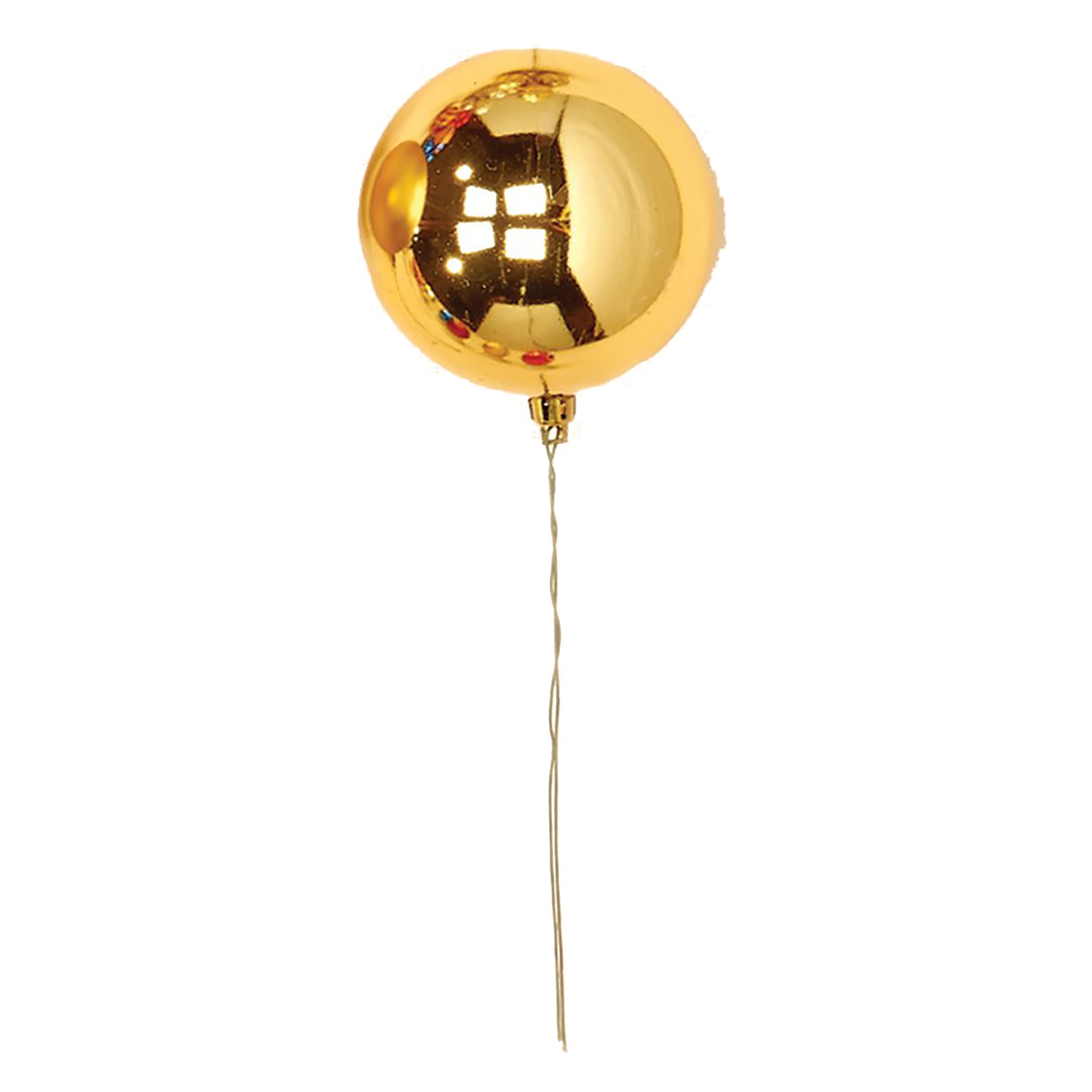 80mm Christmas Plastic Ball on Wire Pick Set