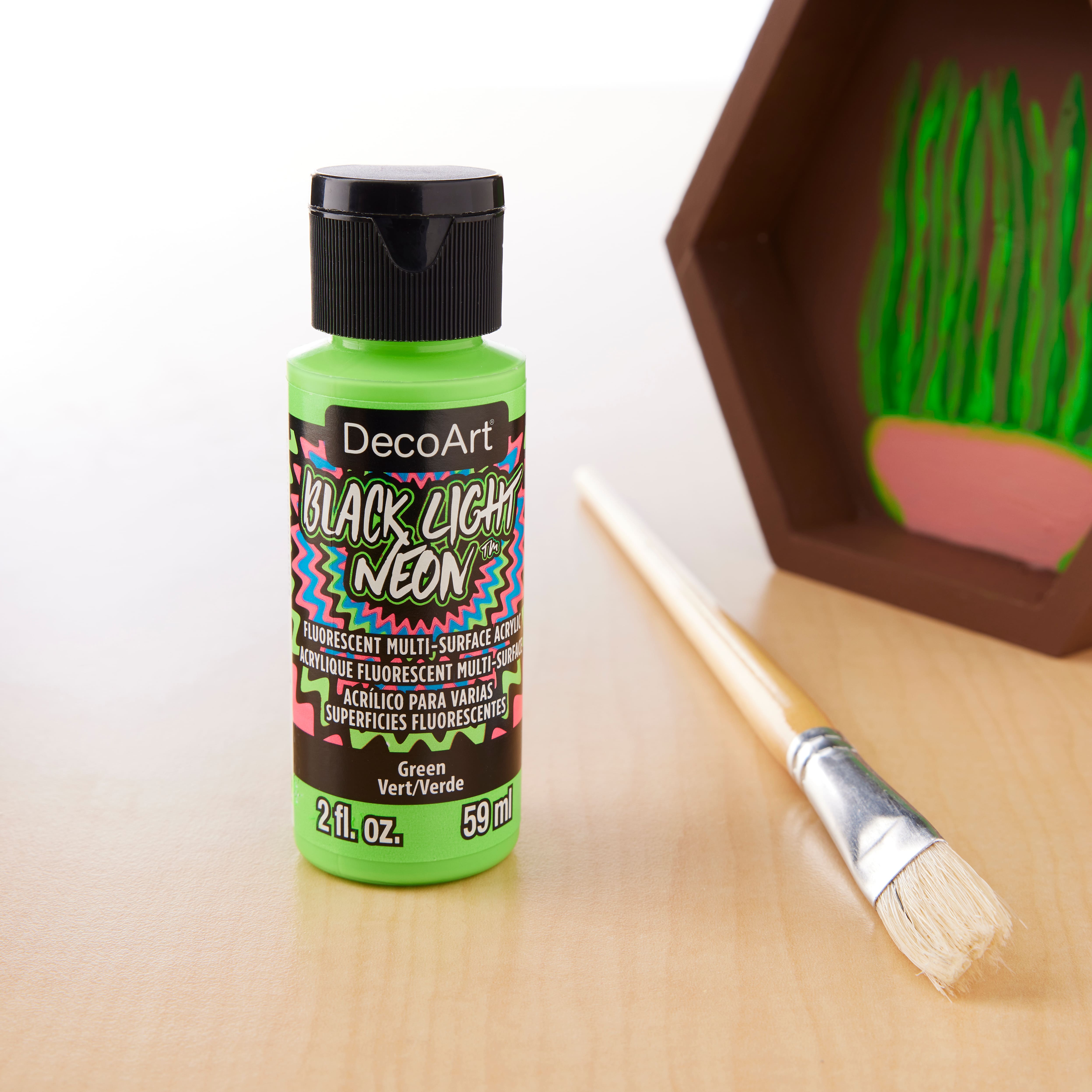 12 Pack: DecoArt® Black Light Neon™ Fluorescent Multi-Surface Acrylic Paint, 2oz.