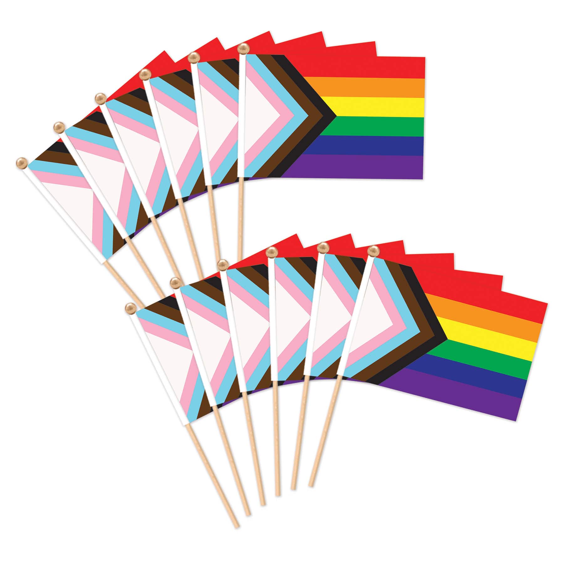 Beistle 4" x 6" Fabric Pride Flags, 12ct.