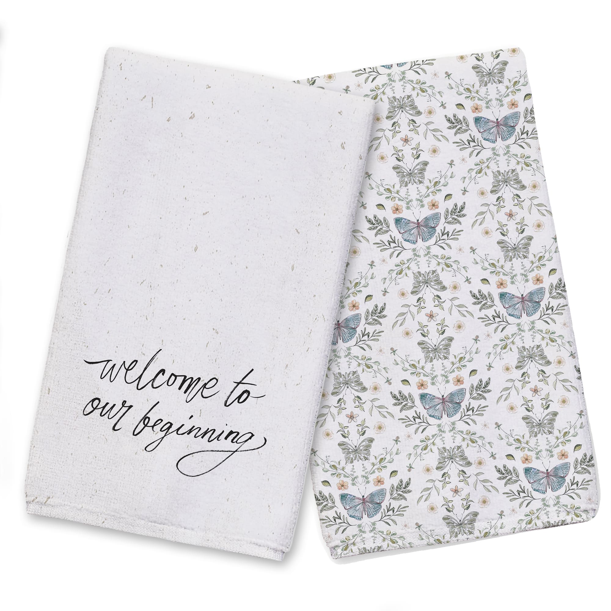 Welcome to Our Beginning Tea Towel Set