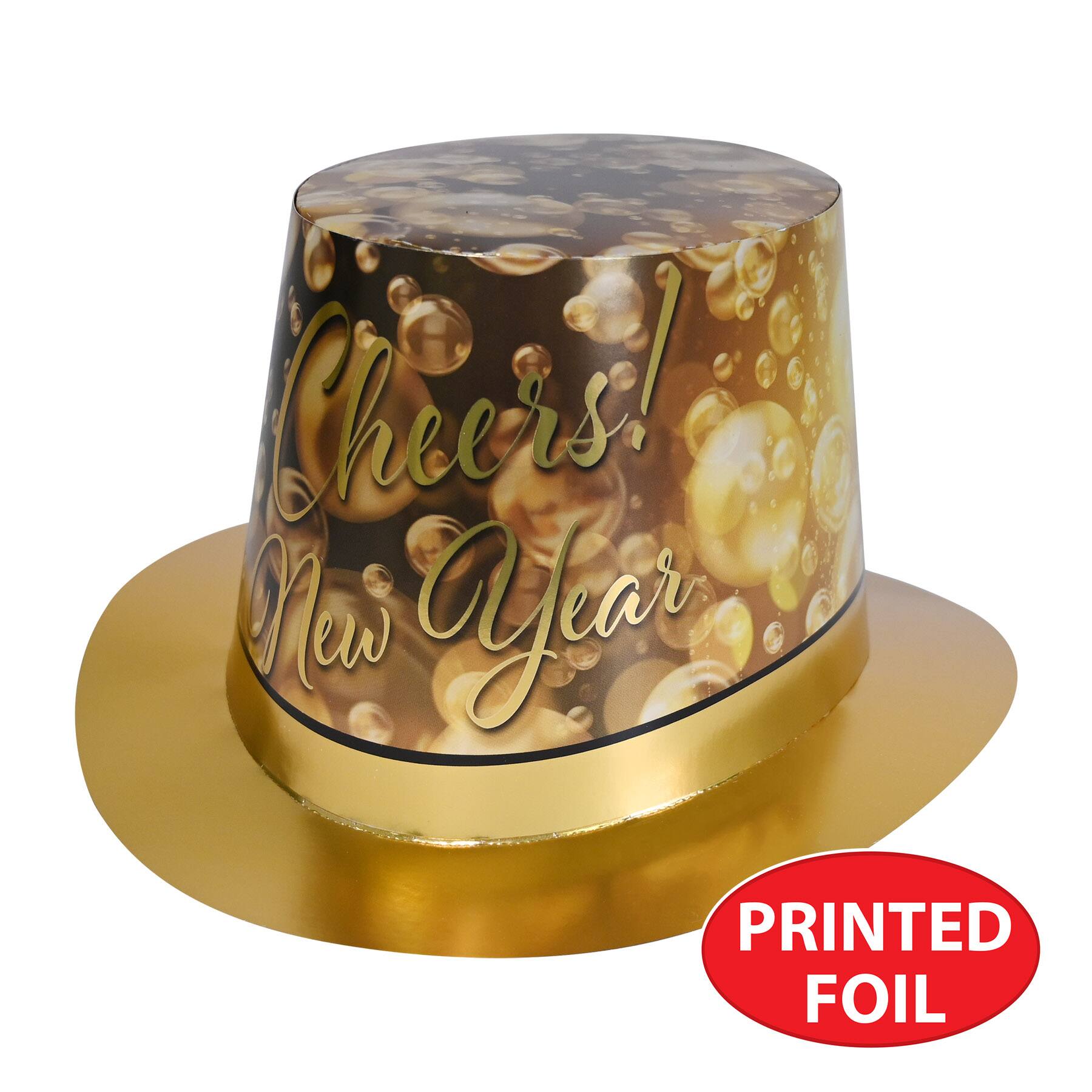 Beistle Champagne New Year Hi Hats, 25ct.