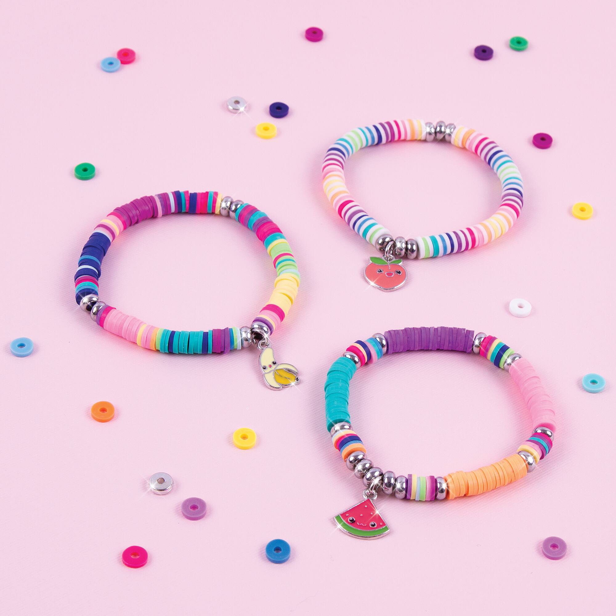 Make It Real Mixed Heishi Beads with Storage Case Activity Kit