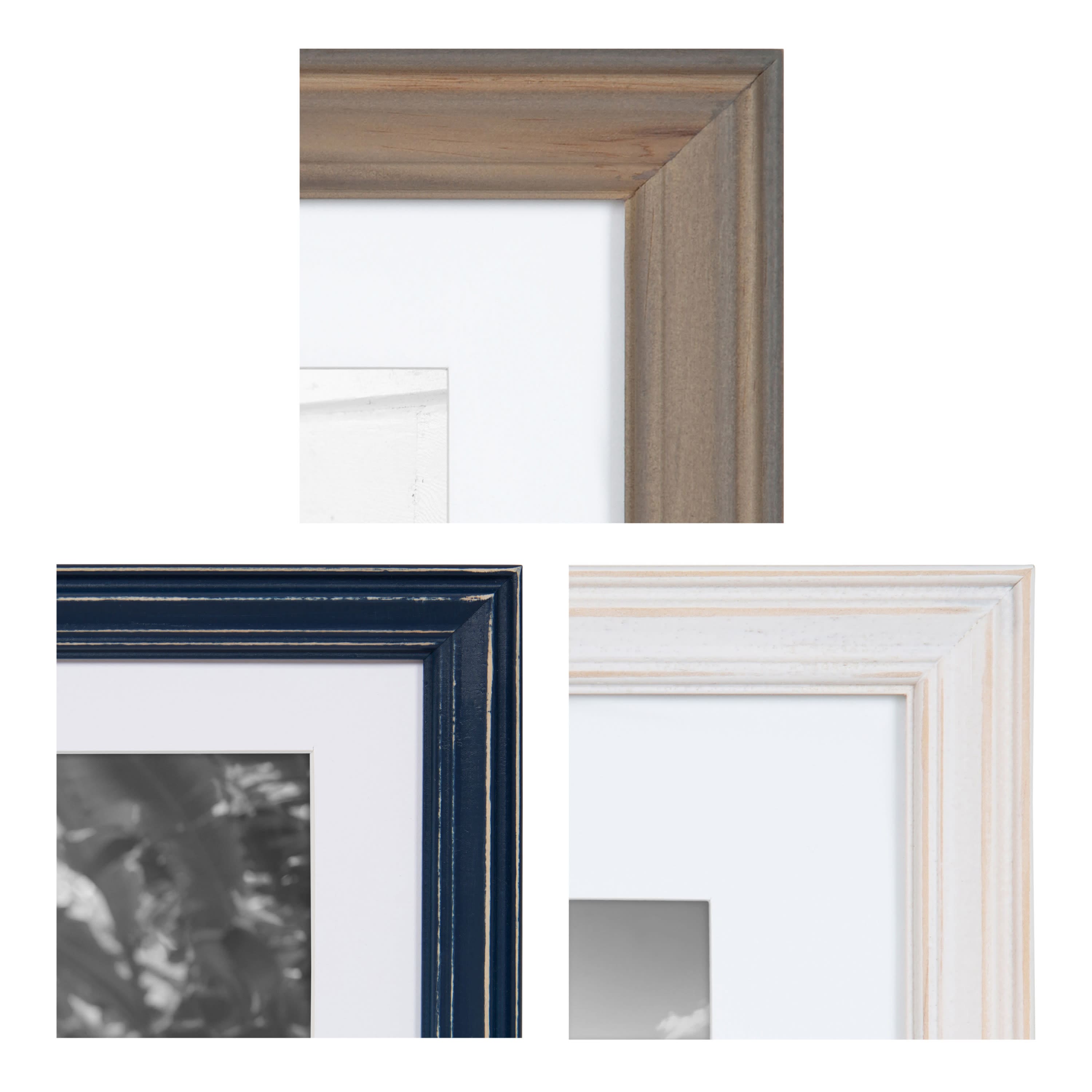 Kate and Laurel Bordeaux Gallery Wall Wood Picture Frame Set
