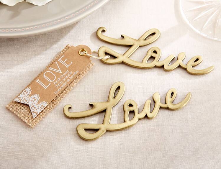 Kate Aspen® Love Antique Gold Bottle Opener, 4ct.