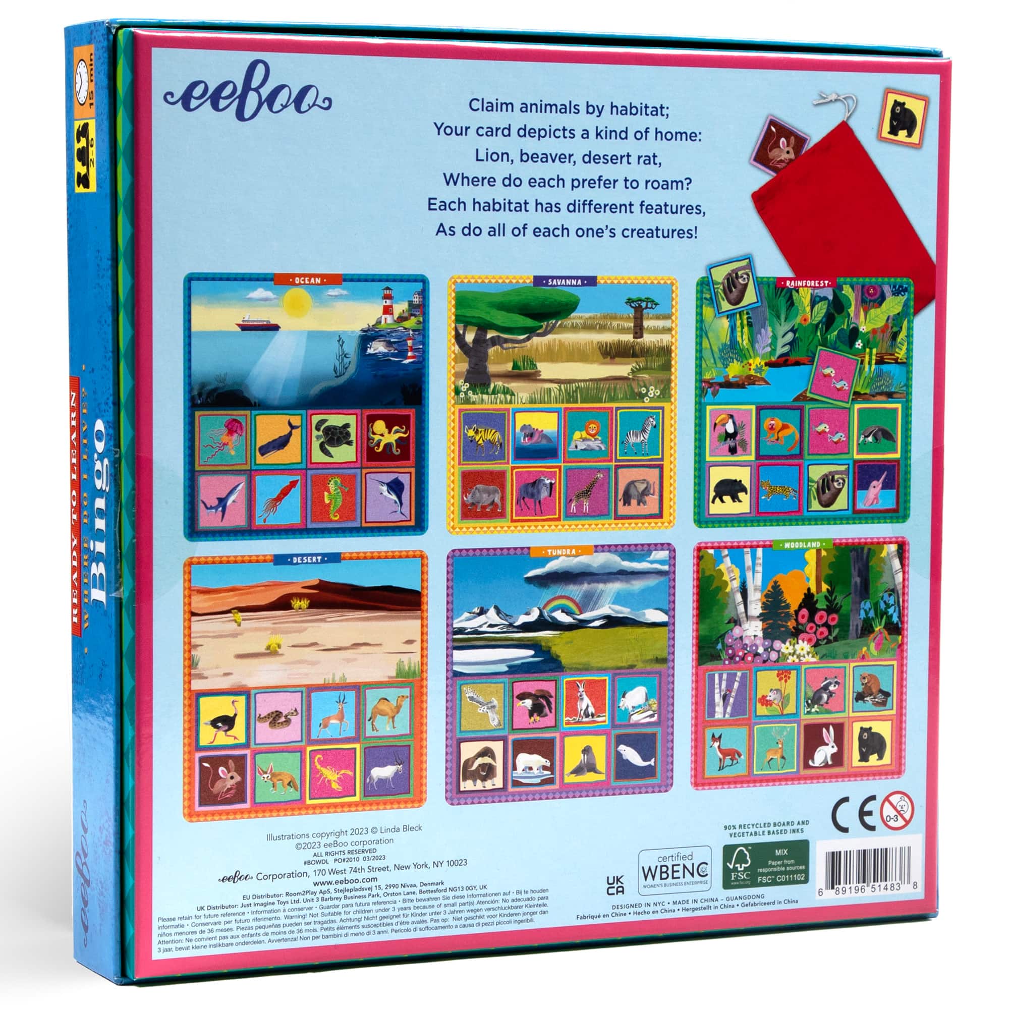 eeBoo Ready To learn Where Do I Live? Bingo Set