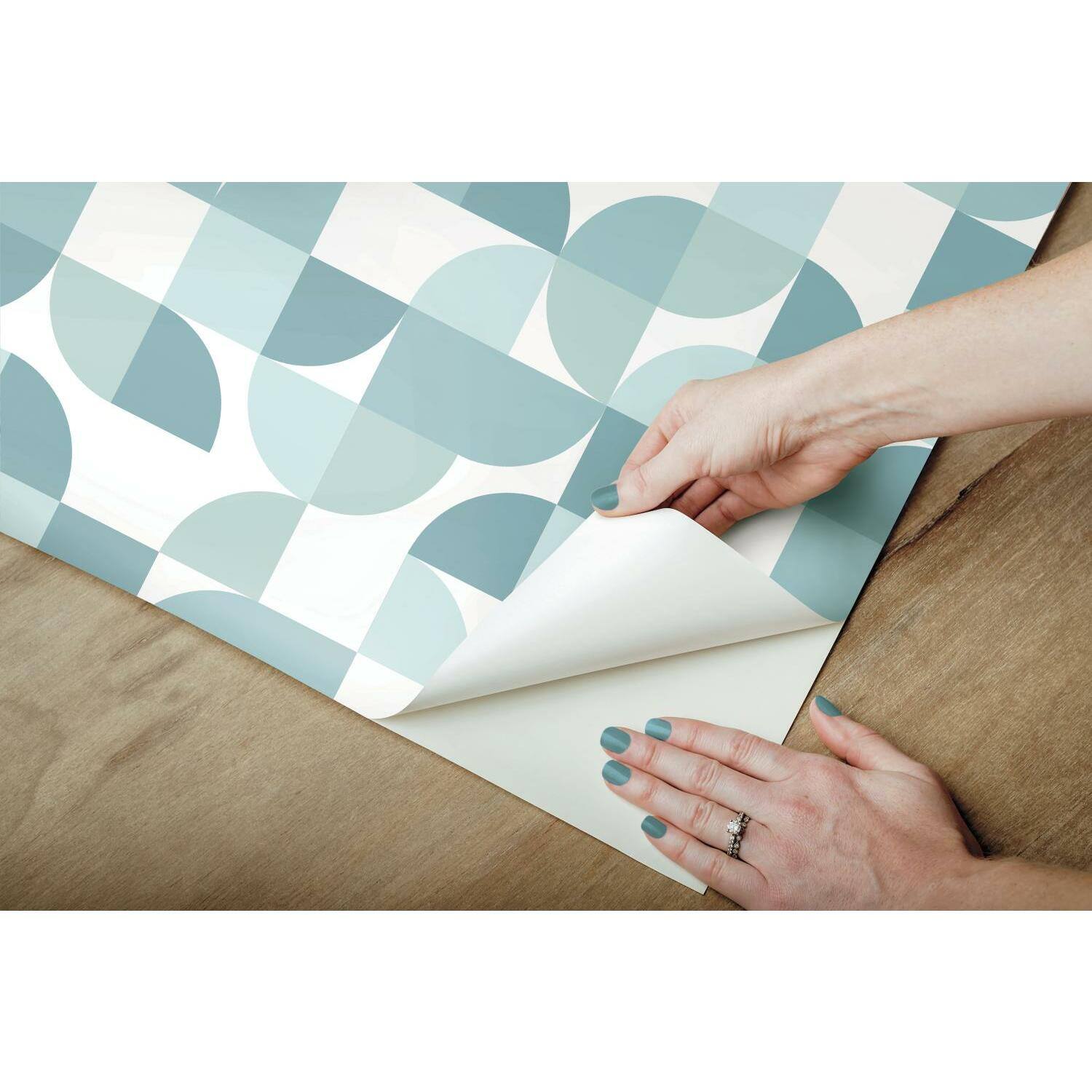 RoomMates Mid-Century Geometric Peel & Stick Wallpaper