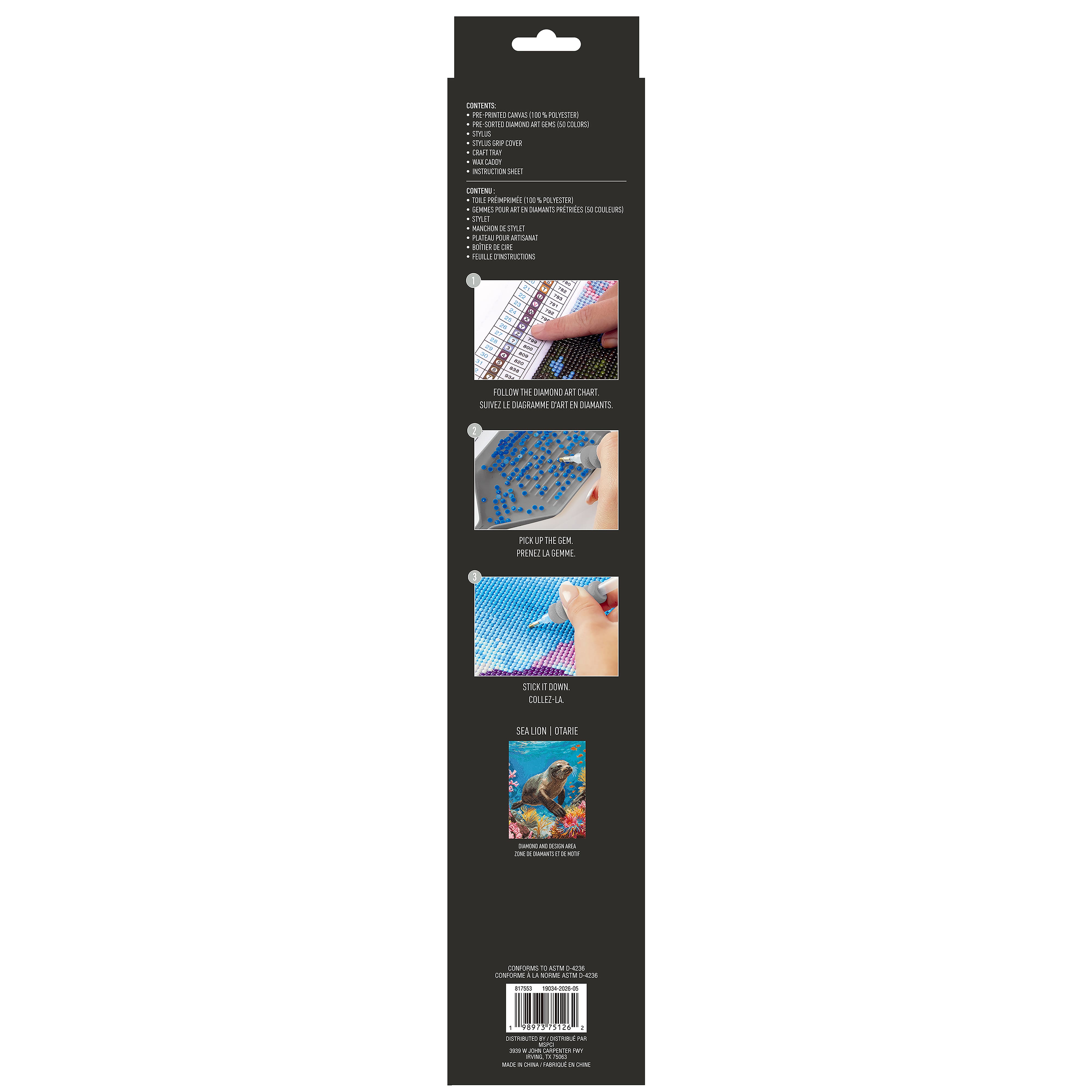 16" x 20" Sea Lion Diamond Art Kit by Make Market®