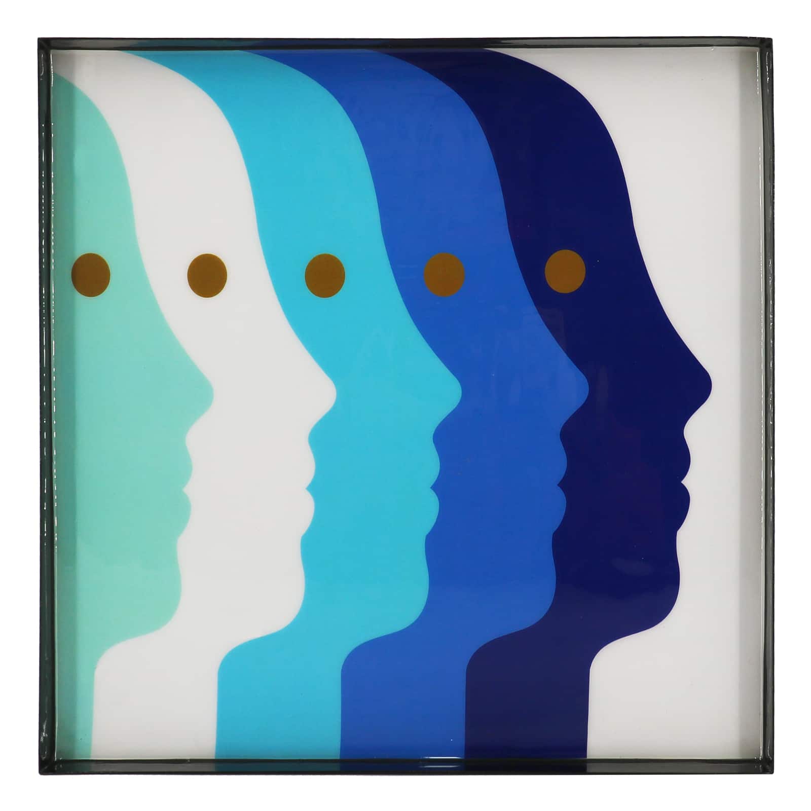 Jonathan Adler x Michaels 12" Faces Metal Tabletop Tray