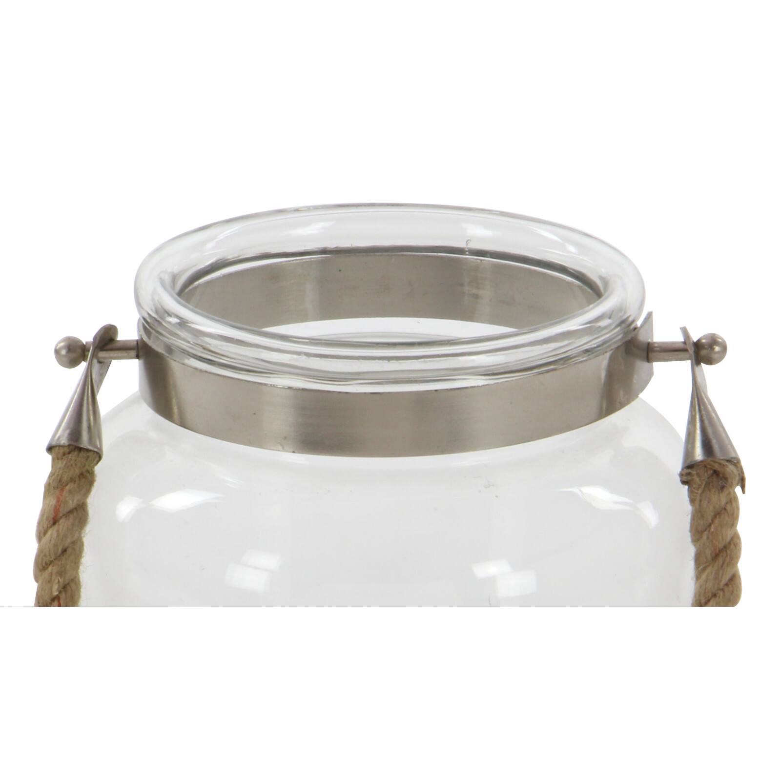 10'' Clear Glass Coastal Candle Lantern