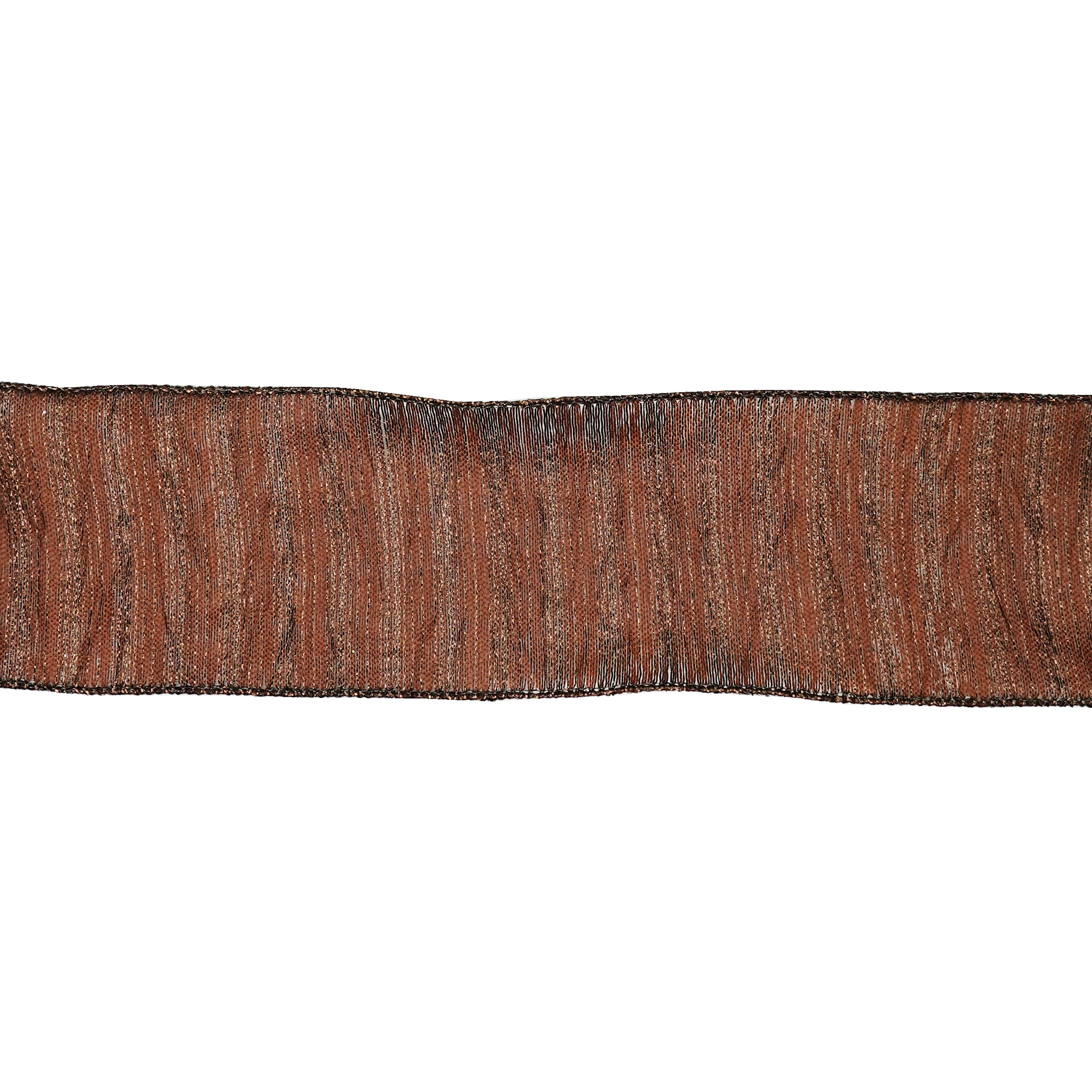 2.5" x 6.6yd. Metallic Brown Wired Crinkle Ribbon by Celebrate It®