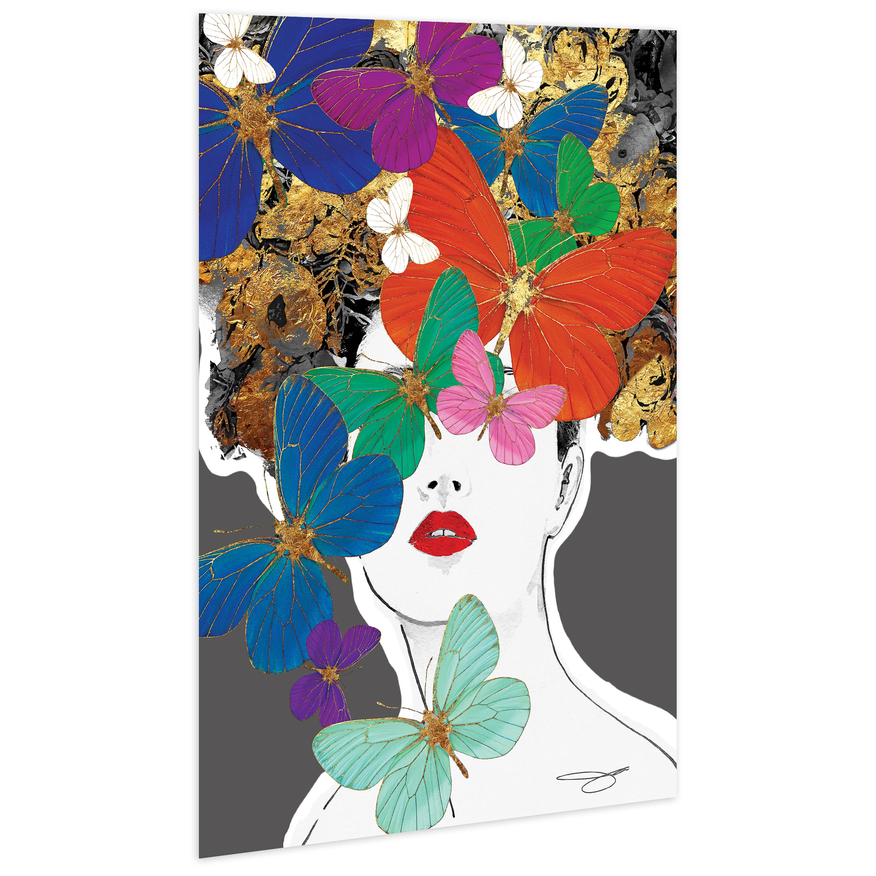 Empire Art Direct 48" x 32" Blindfolded Frameless Free Floating Printed Tempered Glass Wall Art
