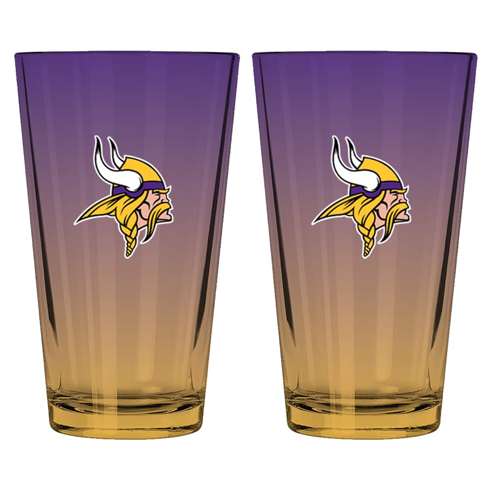 The Memory Company 16oz. NFL Ombre Pint Glasses