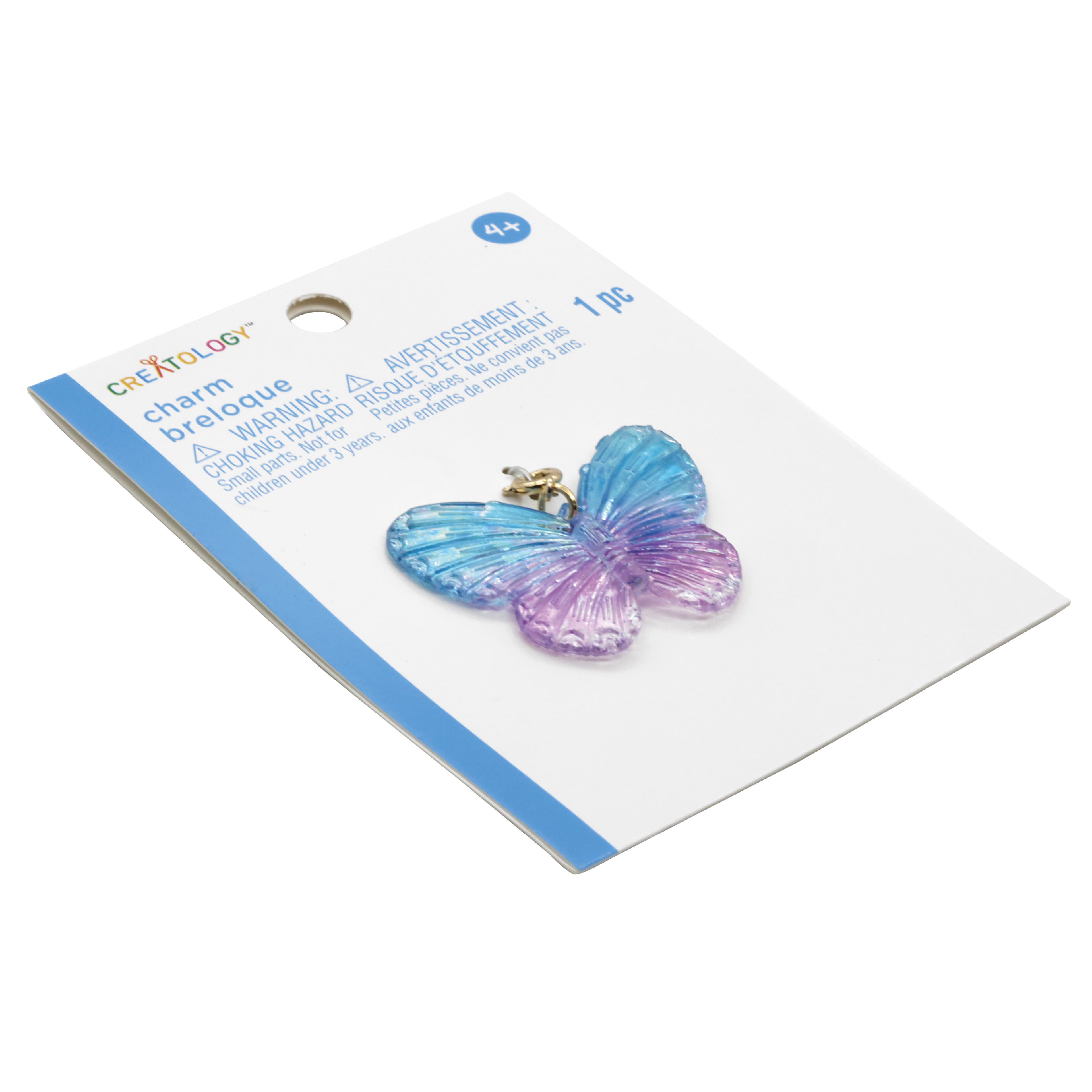 12 Pack: Blue & Purple Butterfly Charm by Creatology™