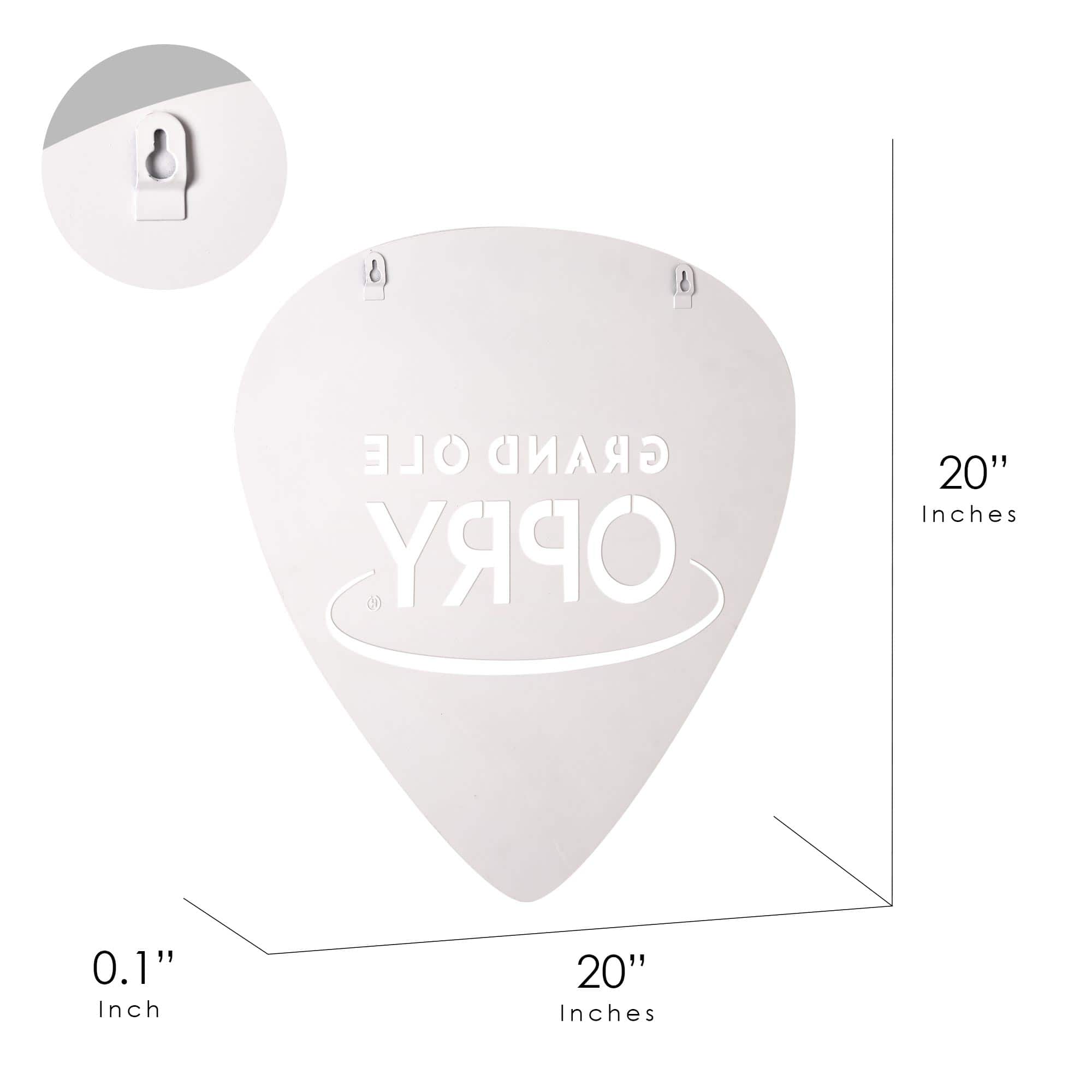 American Art Decor Grand Ole Opry Laser Cut Guitar Pick Plaque - 20" x 20"