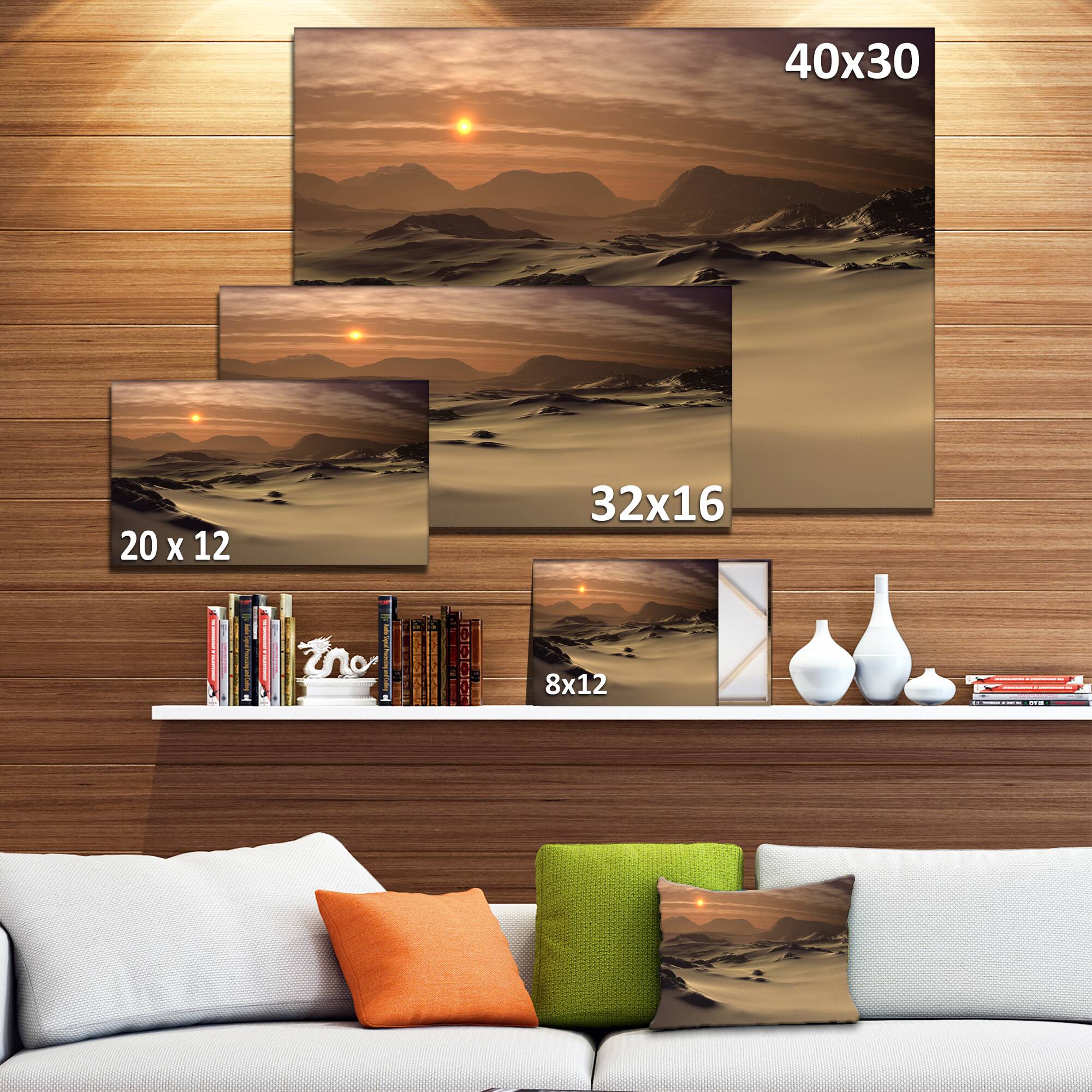 Designart - Beautiful Brown Fantasy Terrain