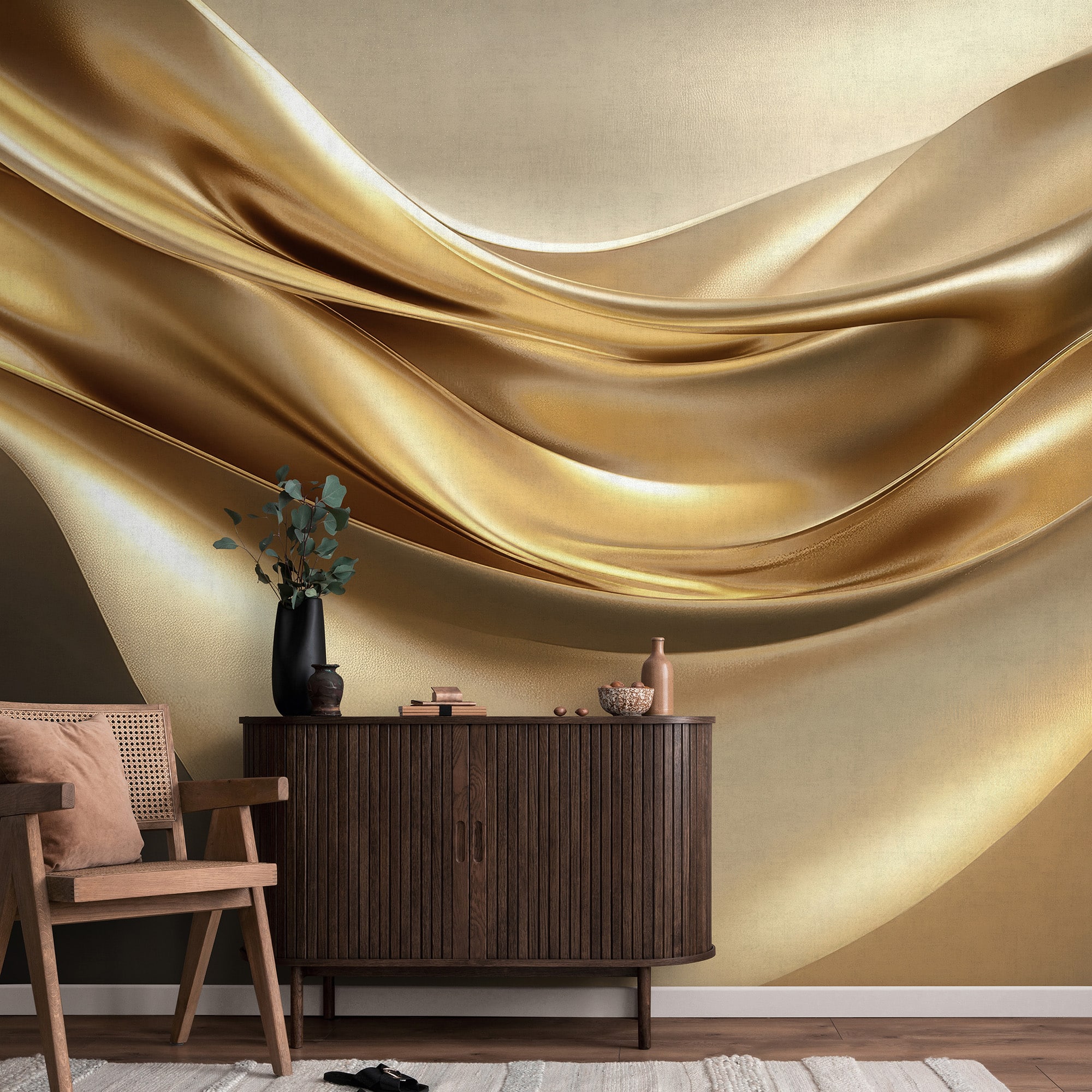 Designs Direct Liquid Gold Wall Mural