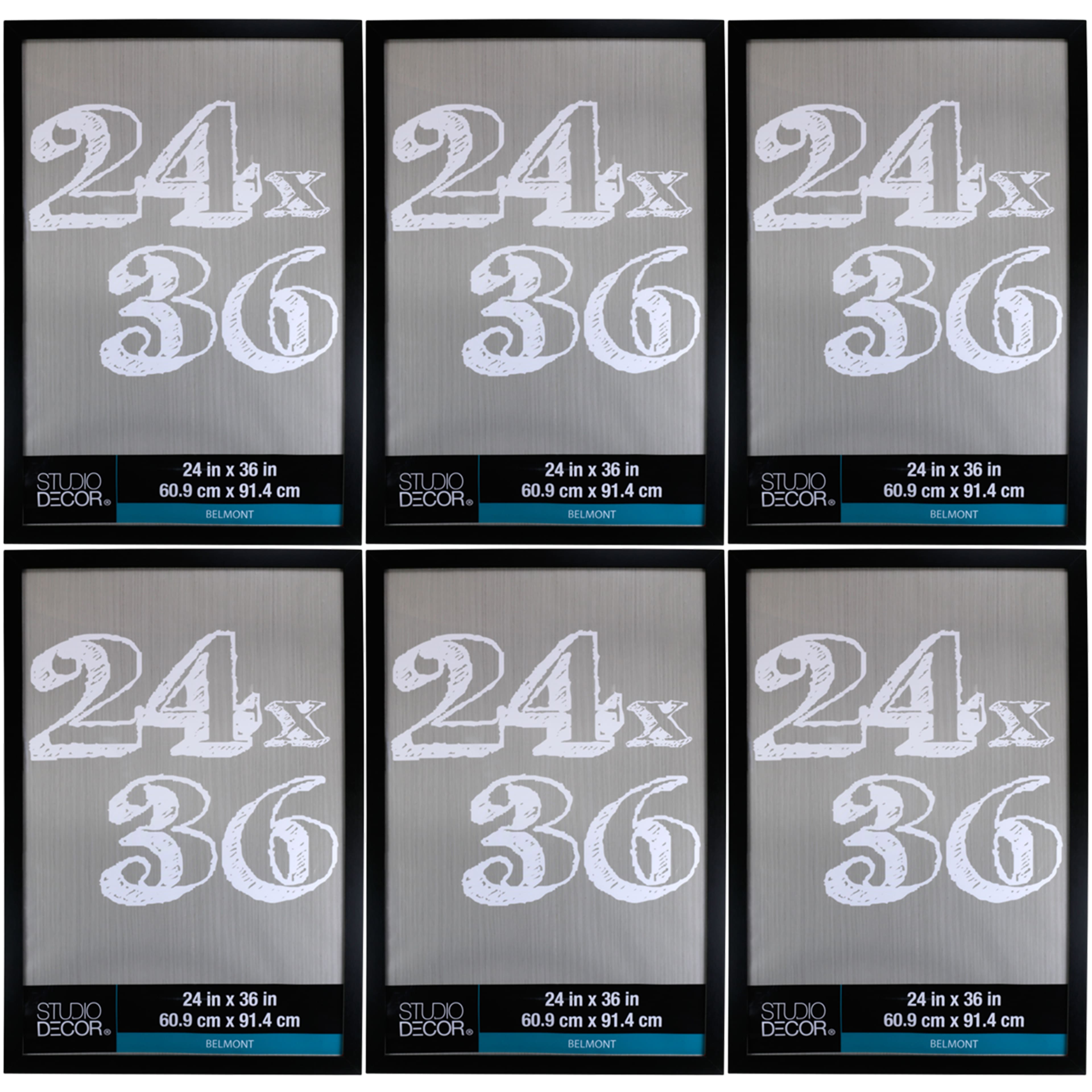6 Pack: Black 24" x 36" Belmont Frame by Studio Décor®