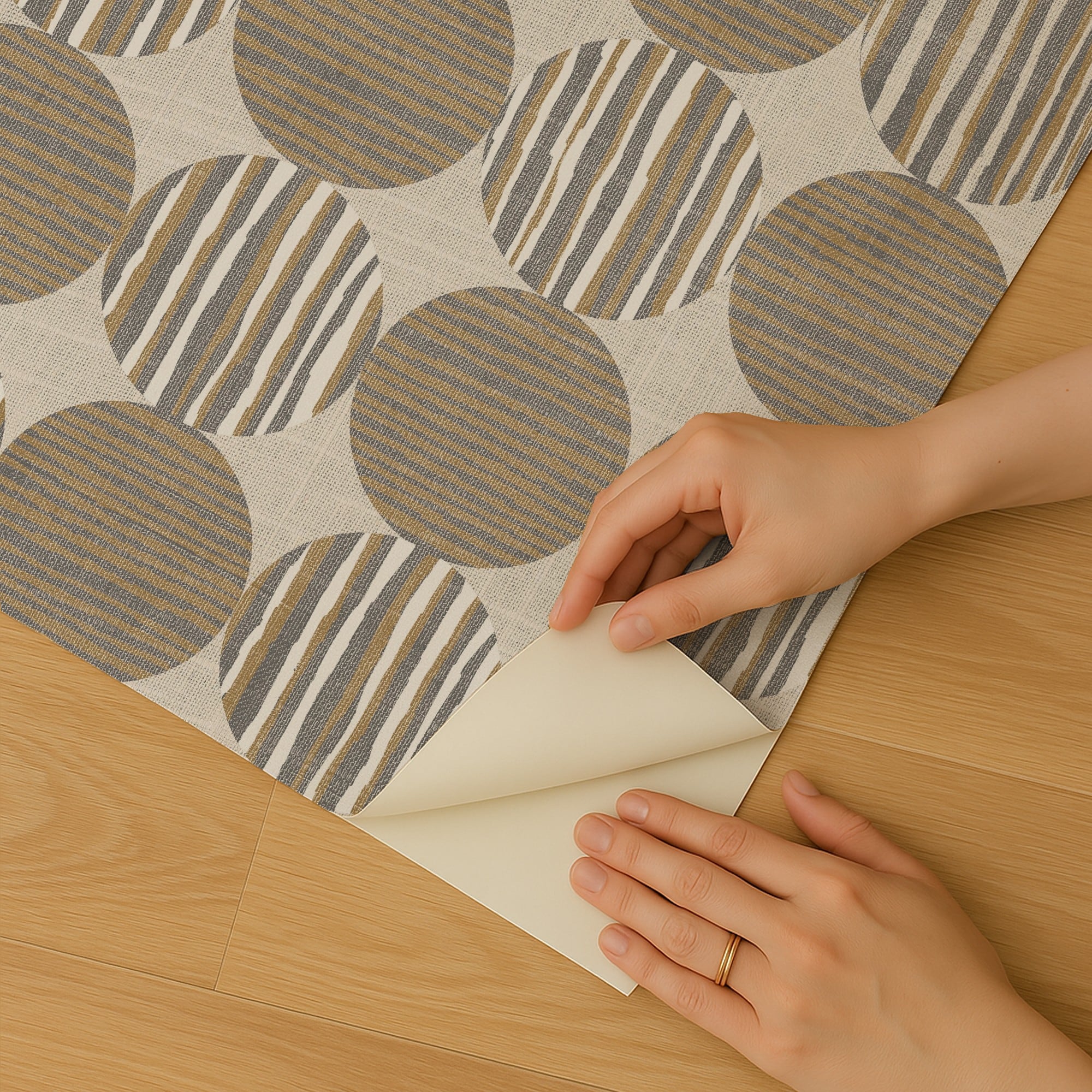 Designs Direct Horizon Circles Peel & Stick Wallpaper