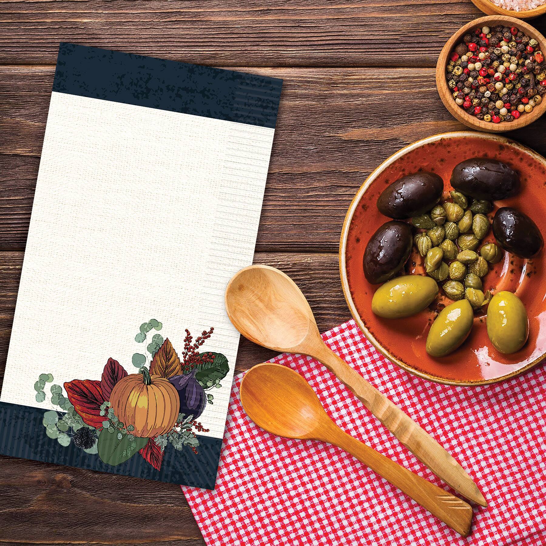 Beistle 8" x 4.5" Fall Thanksgiving Guest Towels, 32ct.