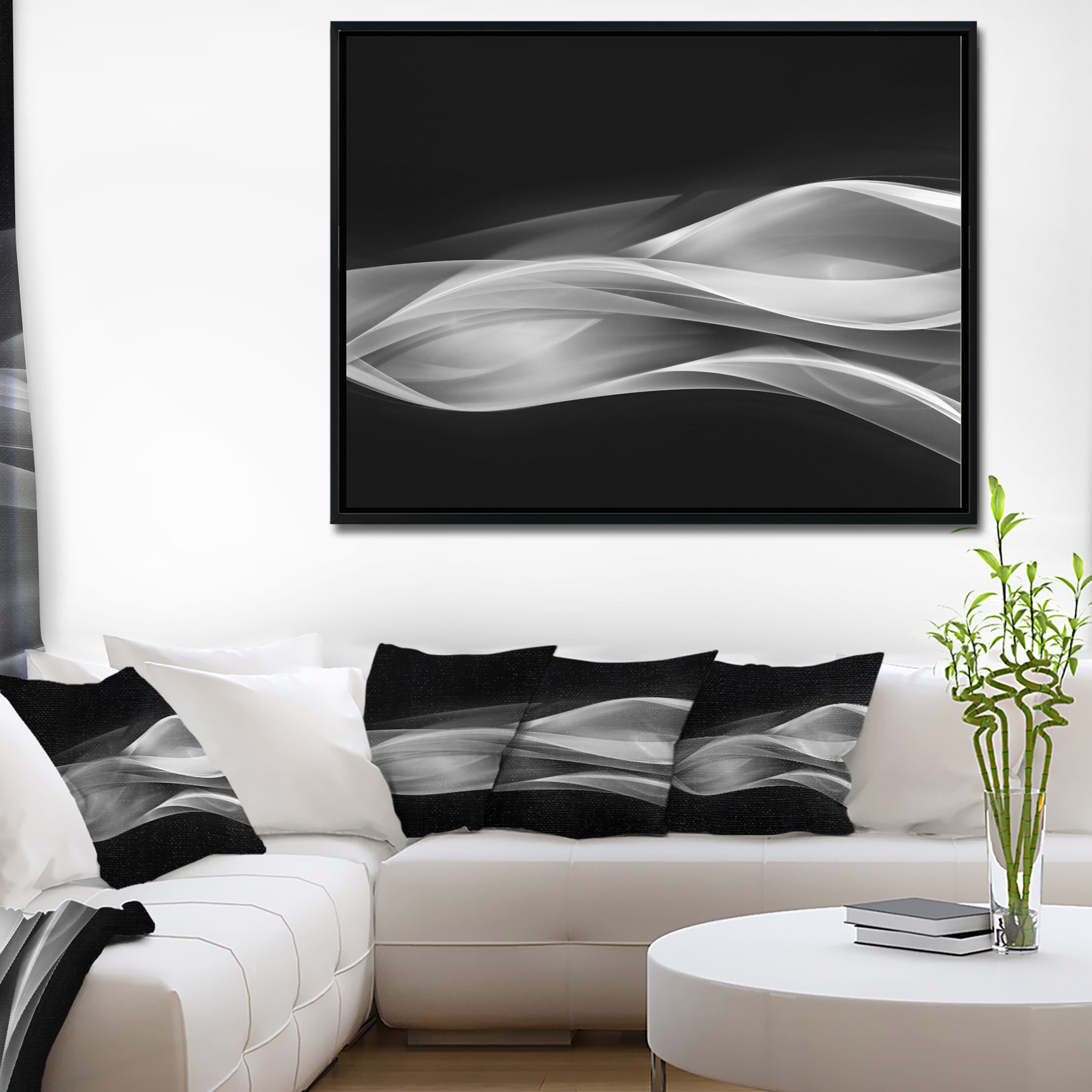 Designart - Glittering Silver Pattern
