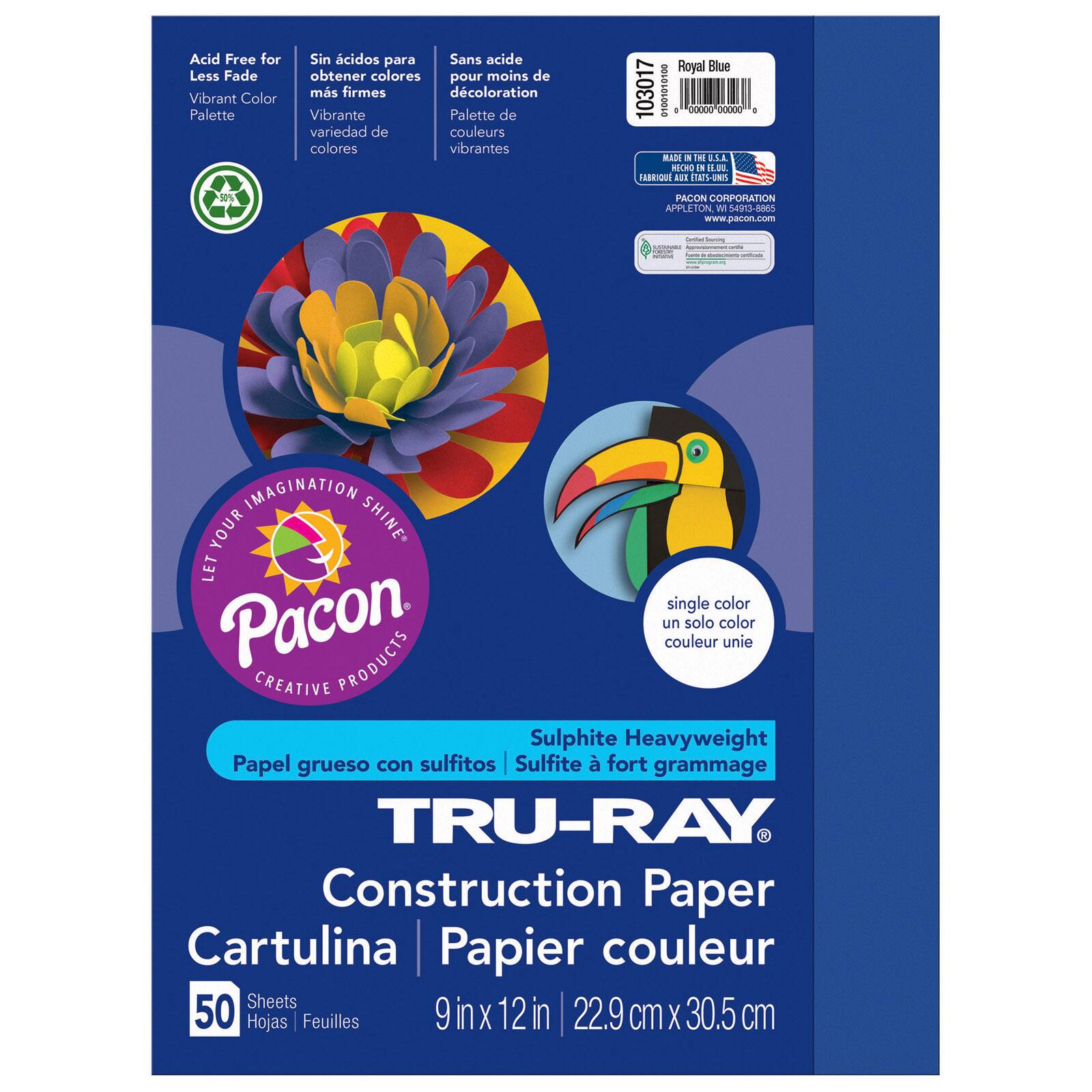 Tru-Ray® 9" x 12" Construction Paper