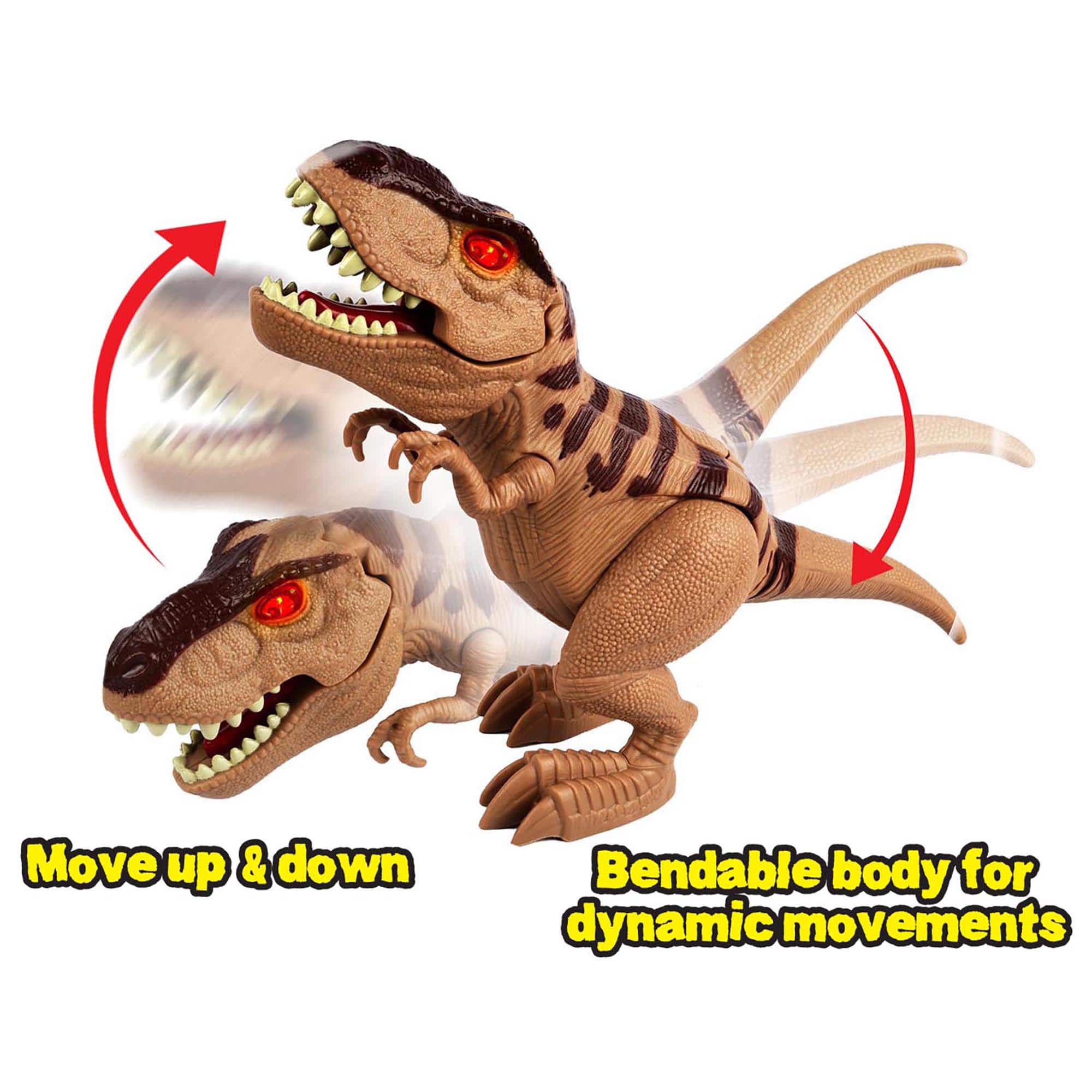 Red Box Toy Light & Sounds 13" Pre-Historic Times: Multi-Action T-REX