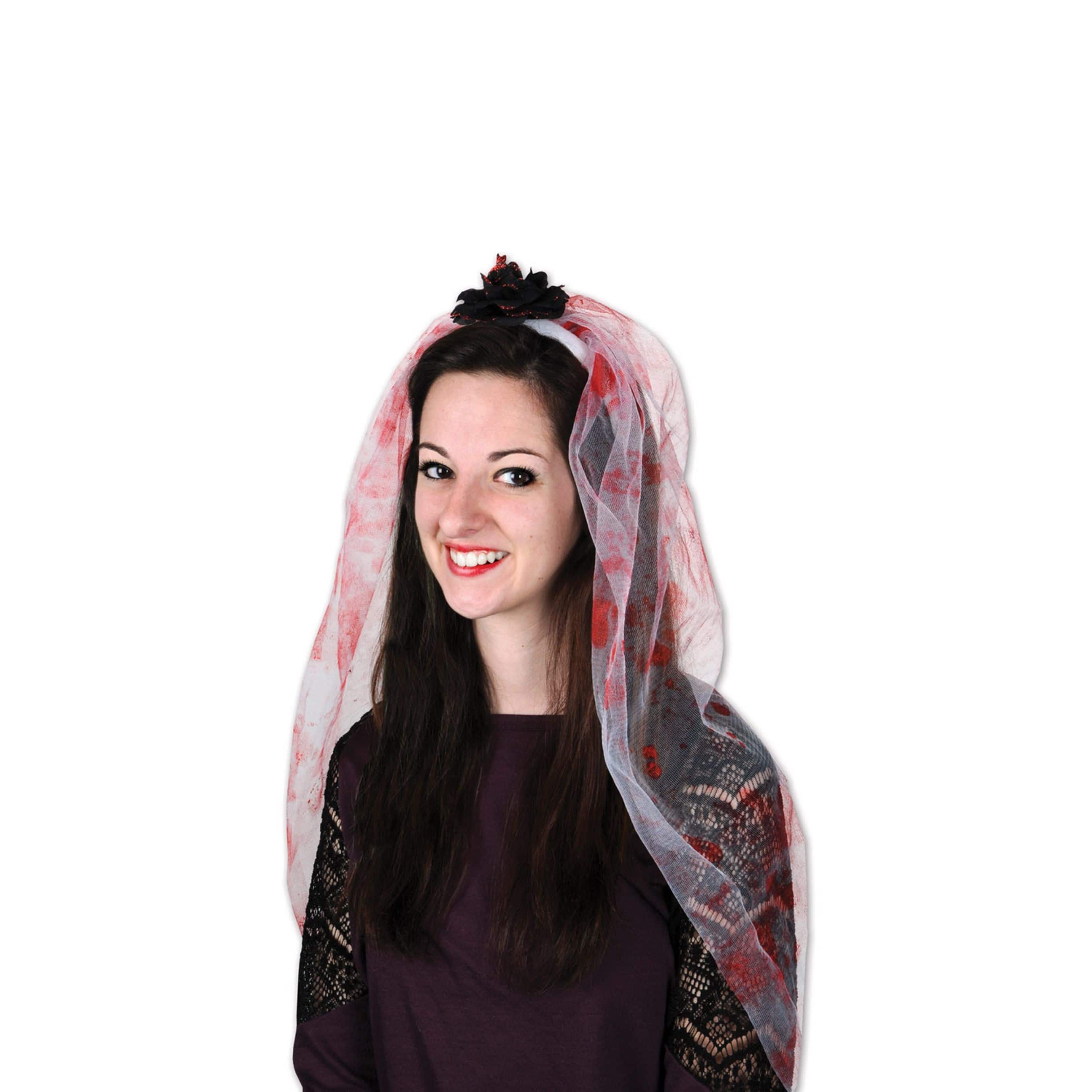 Beistle Adult Bloody Veil Headband