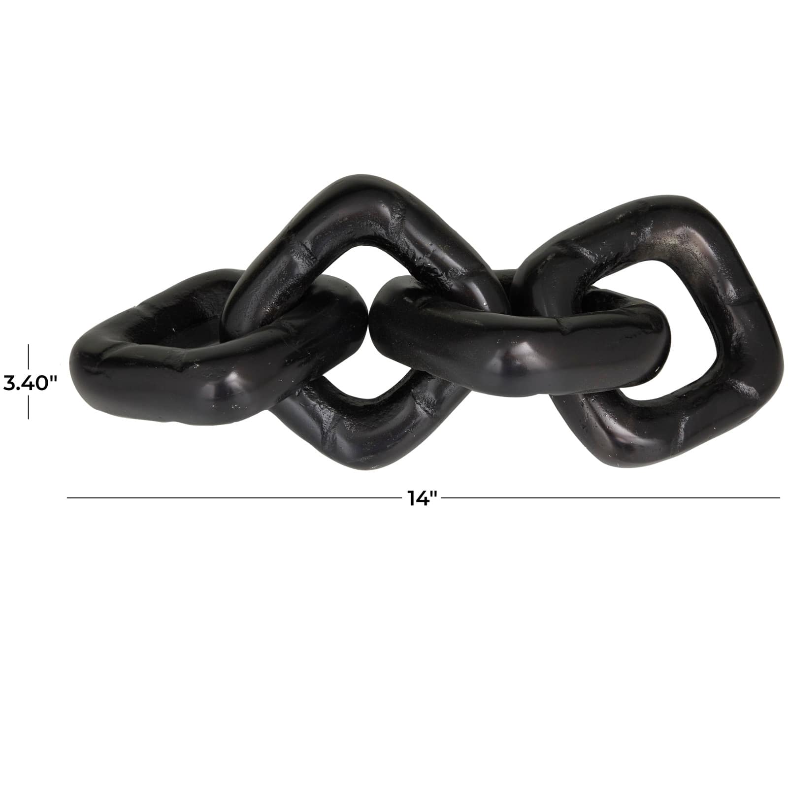 14" Aluminum Chain Sculpture