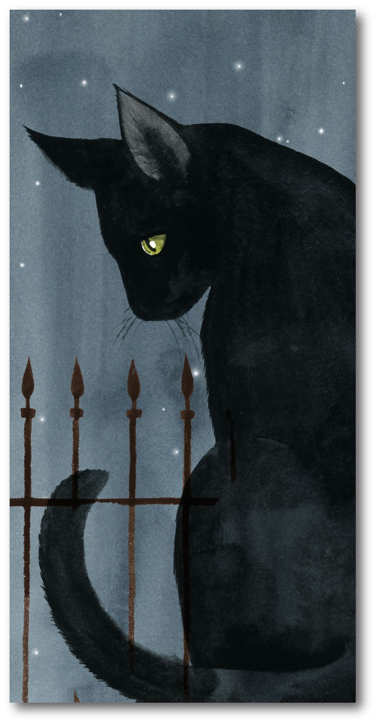 Michaels, Courtside Market® Black Cat Halloween Gallery-Wrapped Canvas Wall Art – Category: Halloween Wall Decor