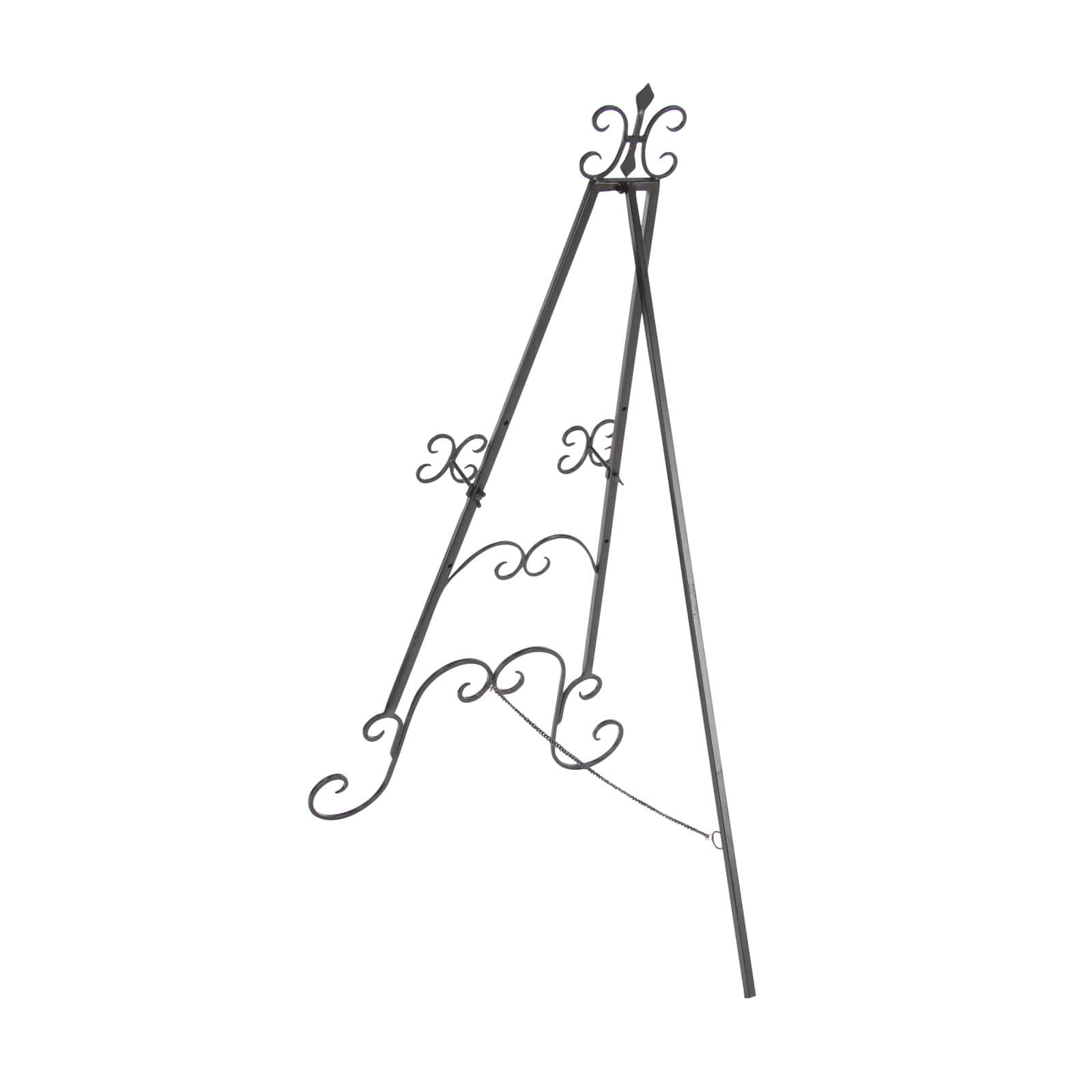 49'' Black Iron Traditional Easel