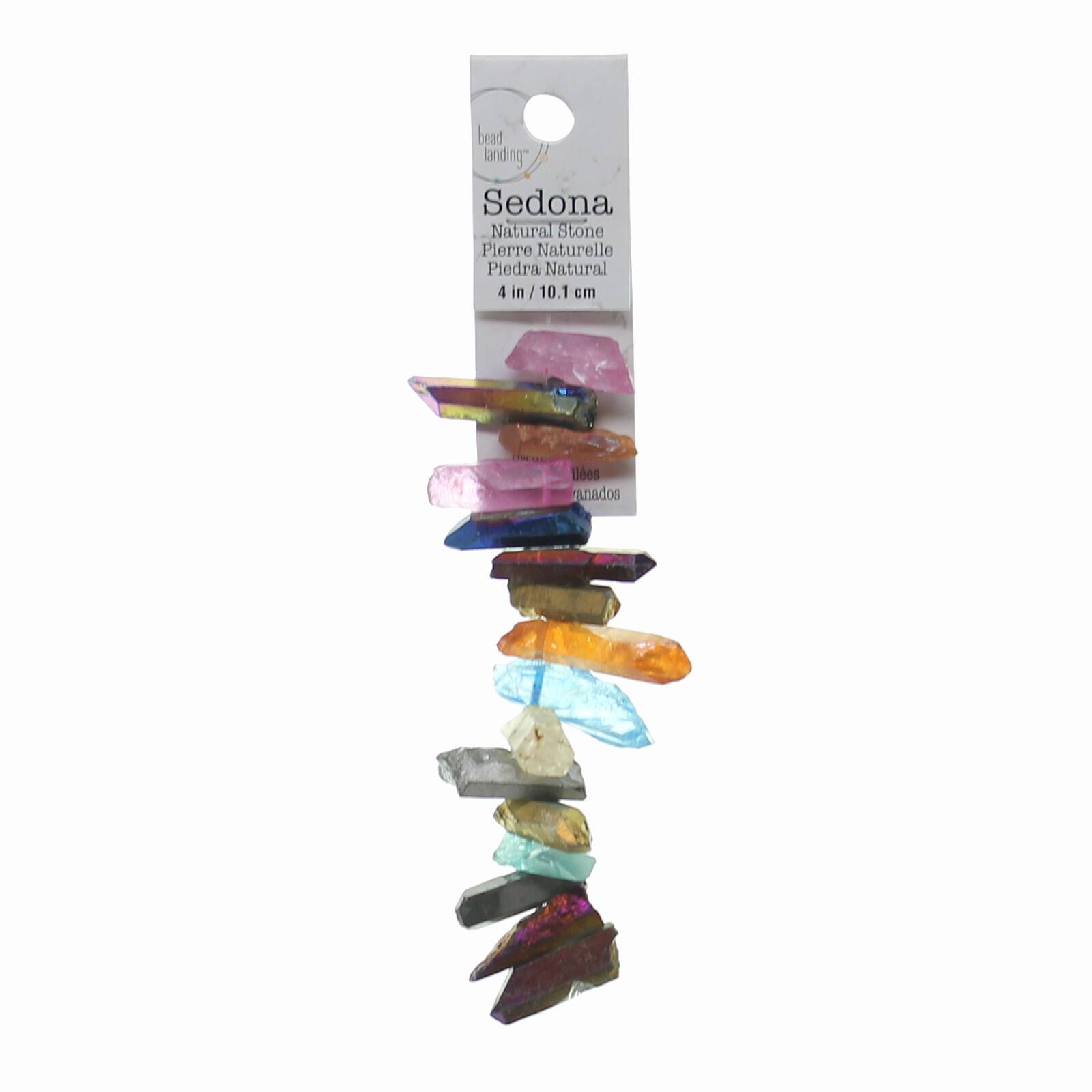 12 Pack: Sedona Multicolor Quartz Crystal Beads by Bead Landing™