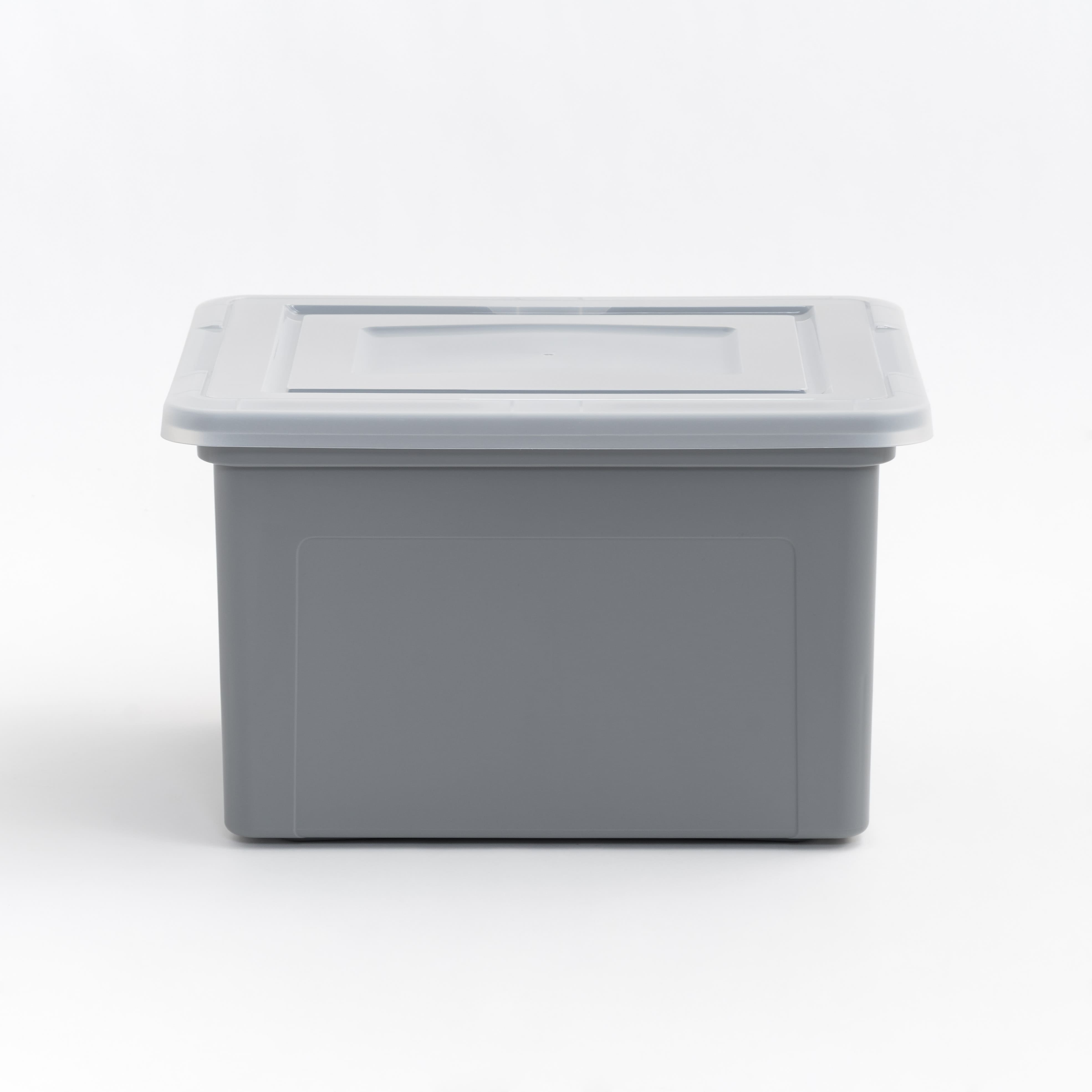 Iris® Gray Dual Purpose Letter & Legal Size File Box, 3 Pack