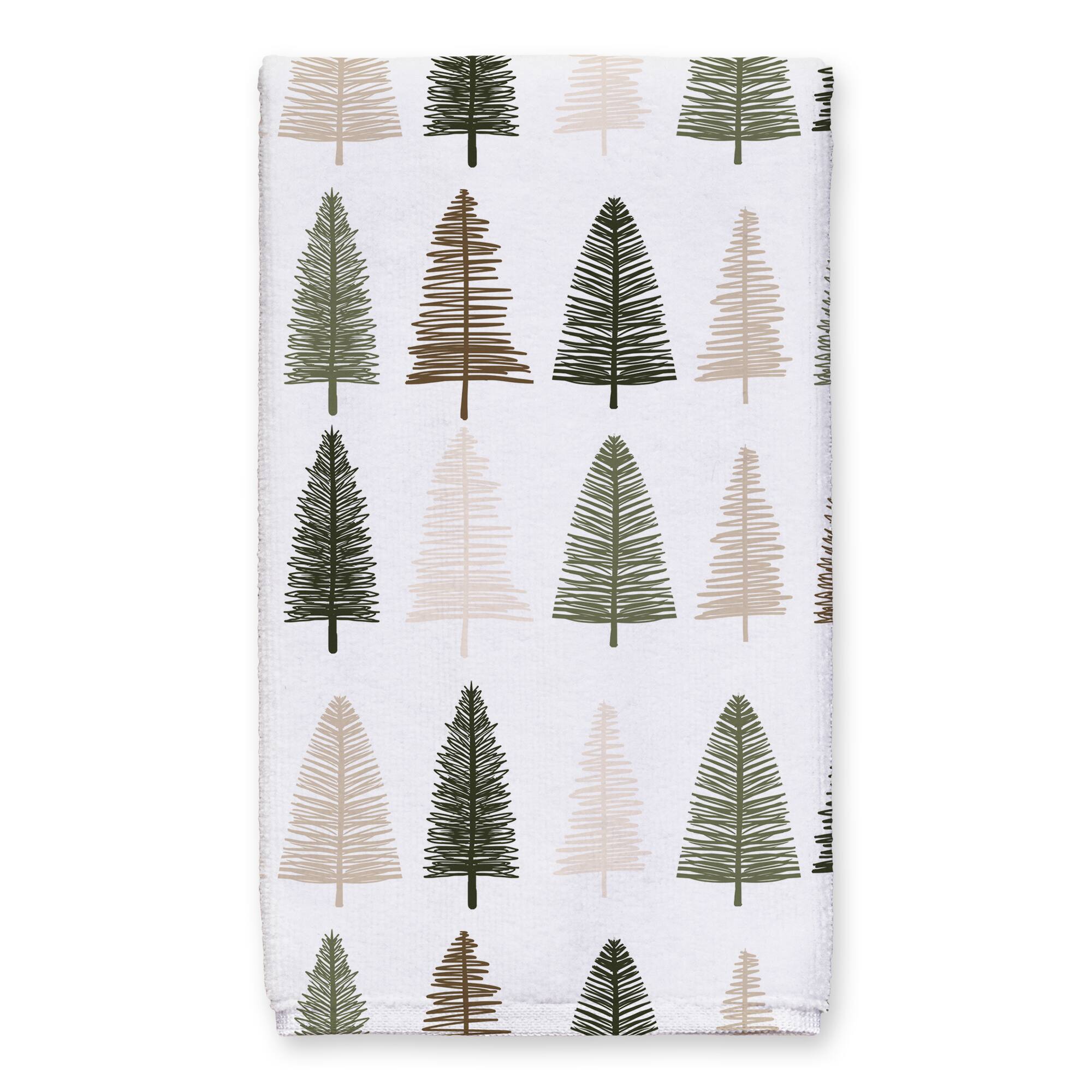 Tis the Season Snow Trees Tea Towels - Set of 2