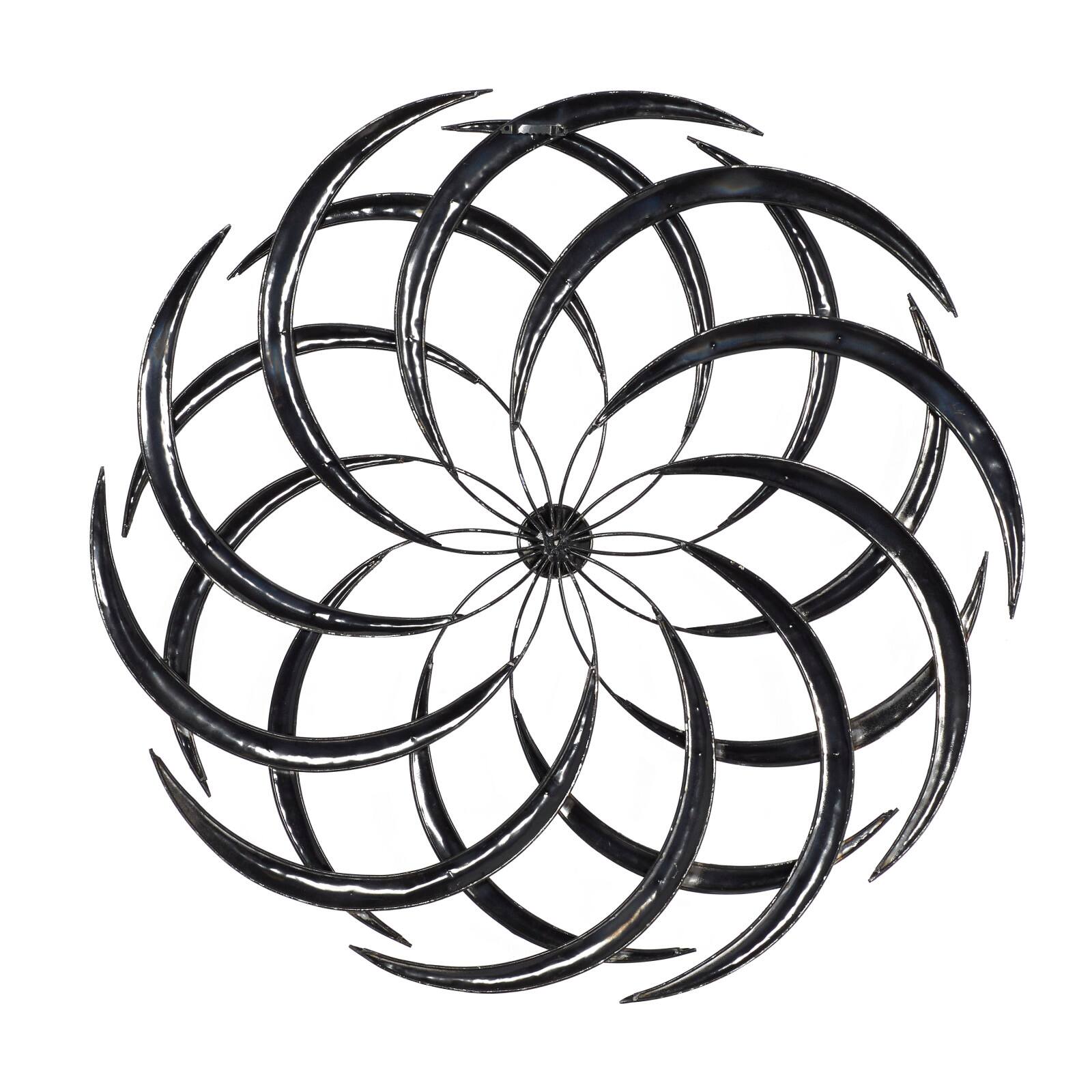 Gray & Copper Contemporary Ornamental Metal Wall Décor