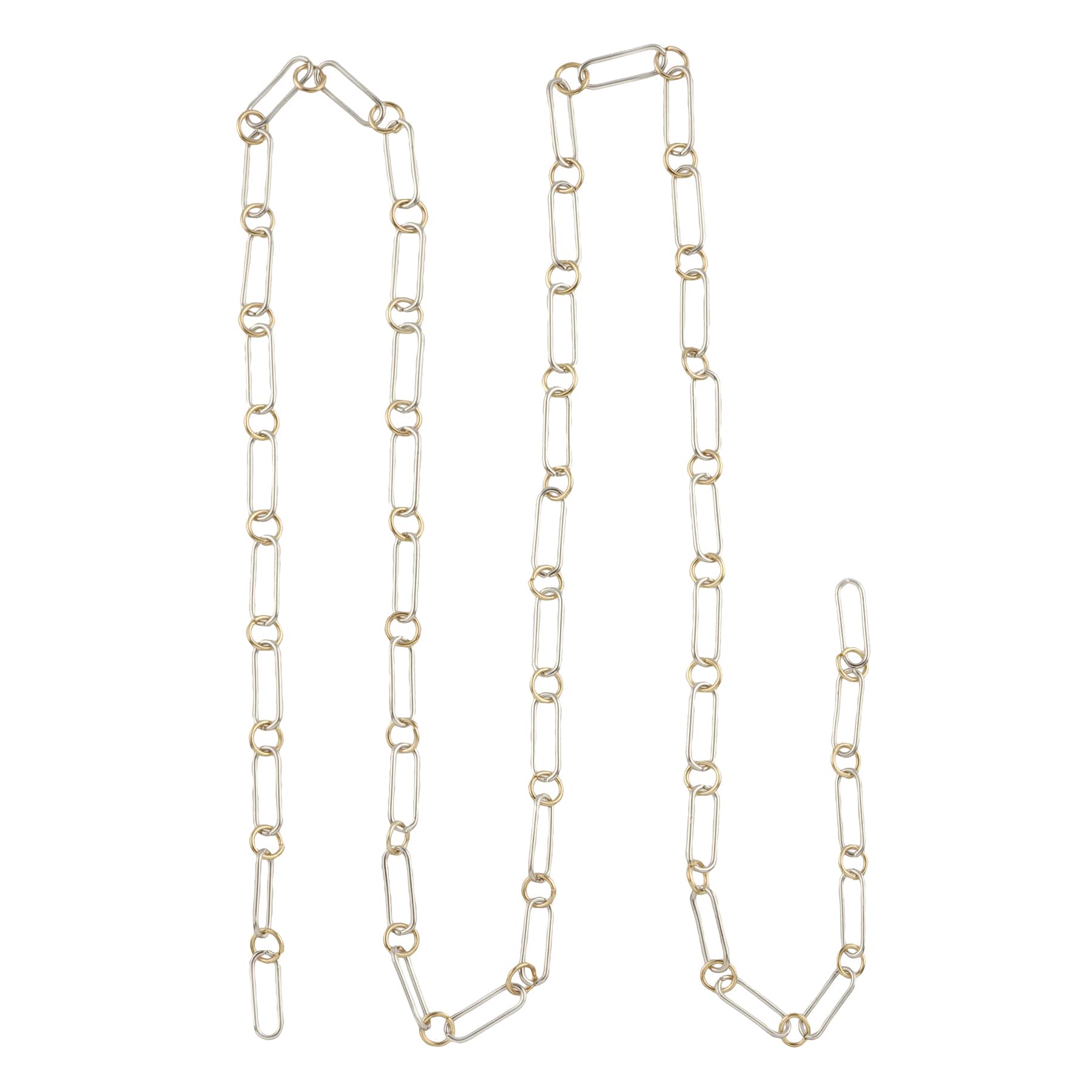 12 Pack: 36" Silver & Gold Paper Link Chain by Bead Landing™