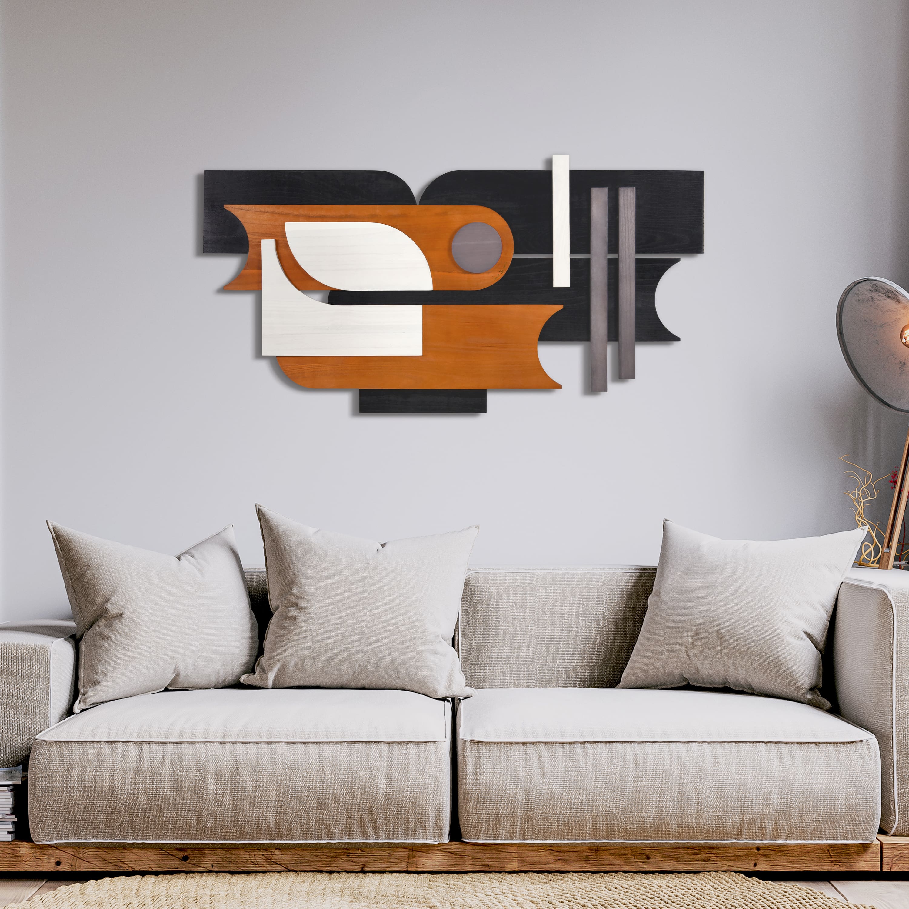 Empire Art Direct 48" x 24" Honeyed Dusk I Abstracts Wood Wall Art