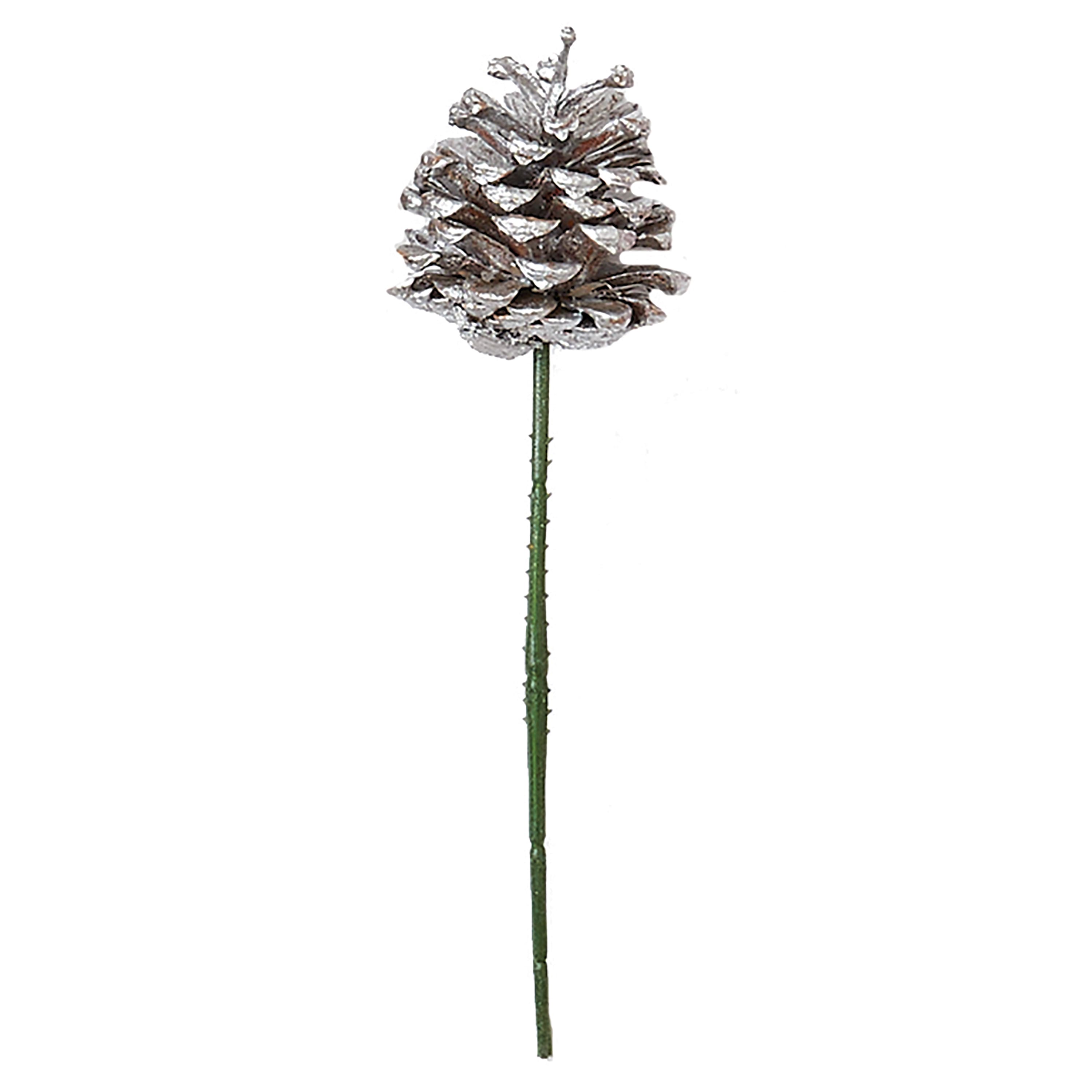 8" Silver Pinecone Christmas Picks, 144ct.