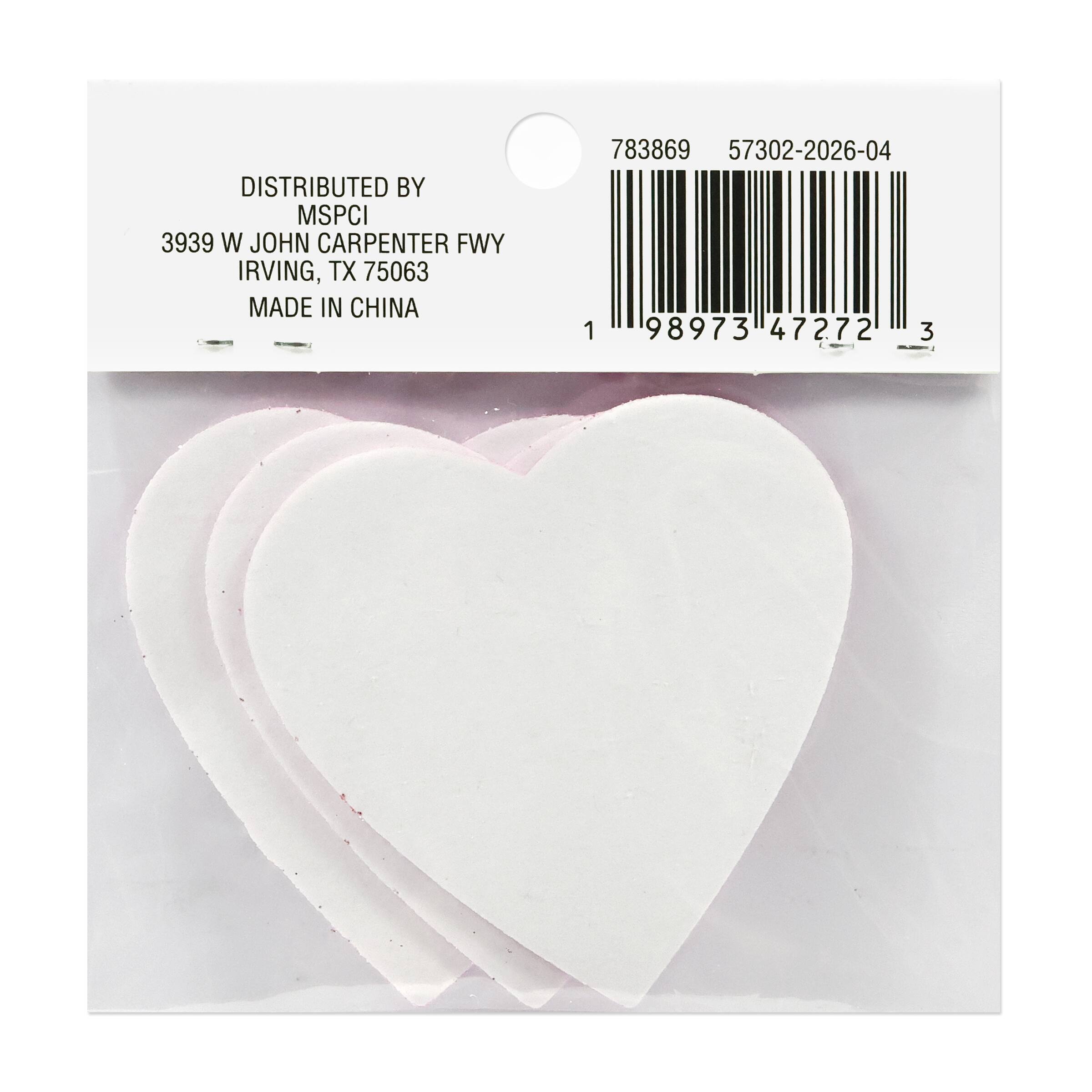 Glitter Heart Foam Stickers, 3ct. by Celebrate It®